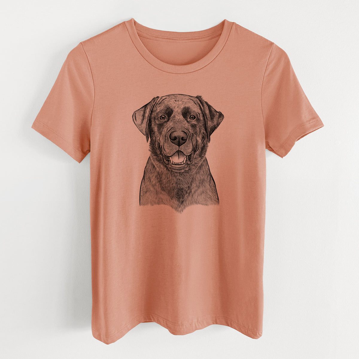 Bare Heath the Black Lab - Women's Lightweight Relaxed Fit 100% Cotton Crewneck