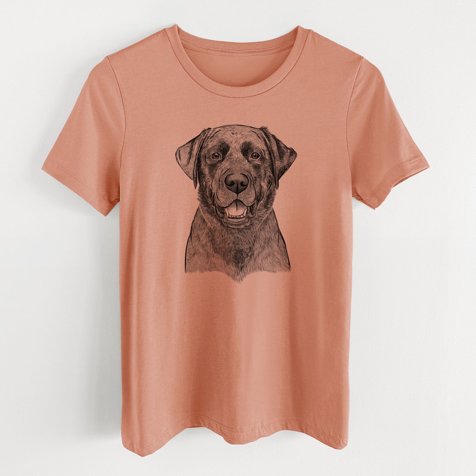 Bare Heath the Black Lab - Women's Lightweight Relaxed Fit 100% Cotton Crewneck