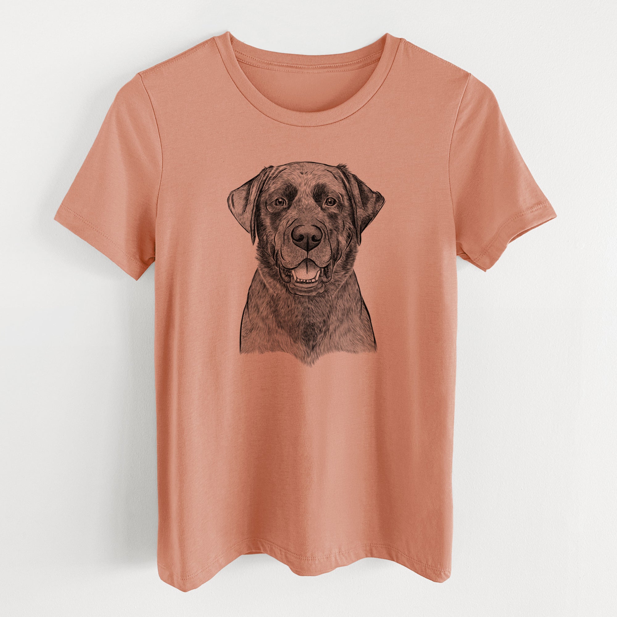 Bare Heath the Black Lab - Women's Lightweight Relaxed Fit 100% Cotton Crewneck