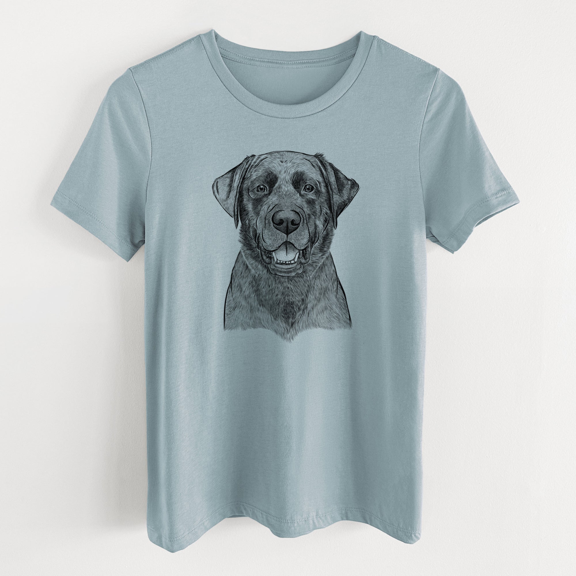 Bare Heath the Black Lab - Women's Lightweight Relaxed Fit 100% Cotton Crewneck
