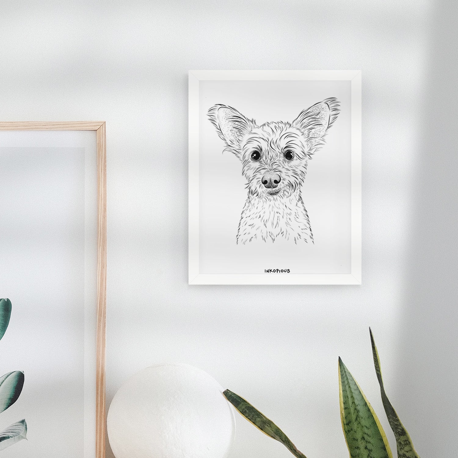 Heidi the Schnauzer Mix Art Print