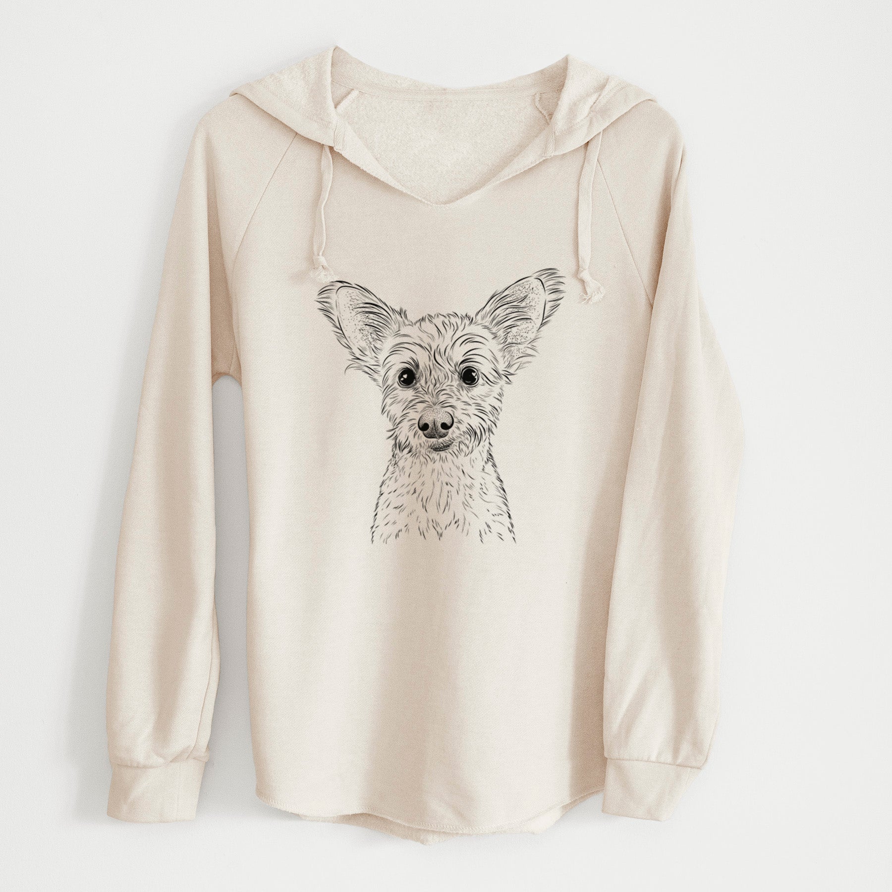 Bare Heidi the Schnauzer Mix - Cali Wave Hooded Sweatshirt