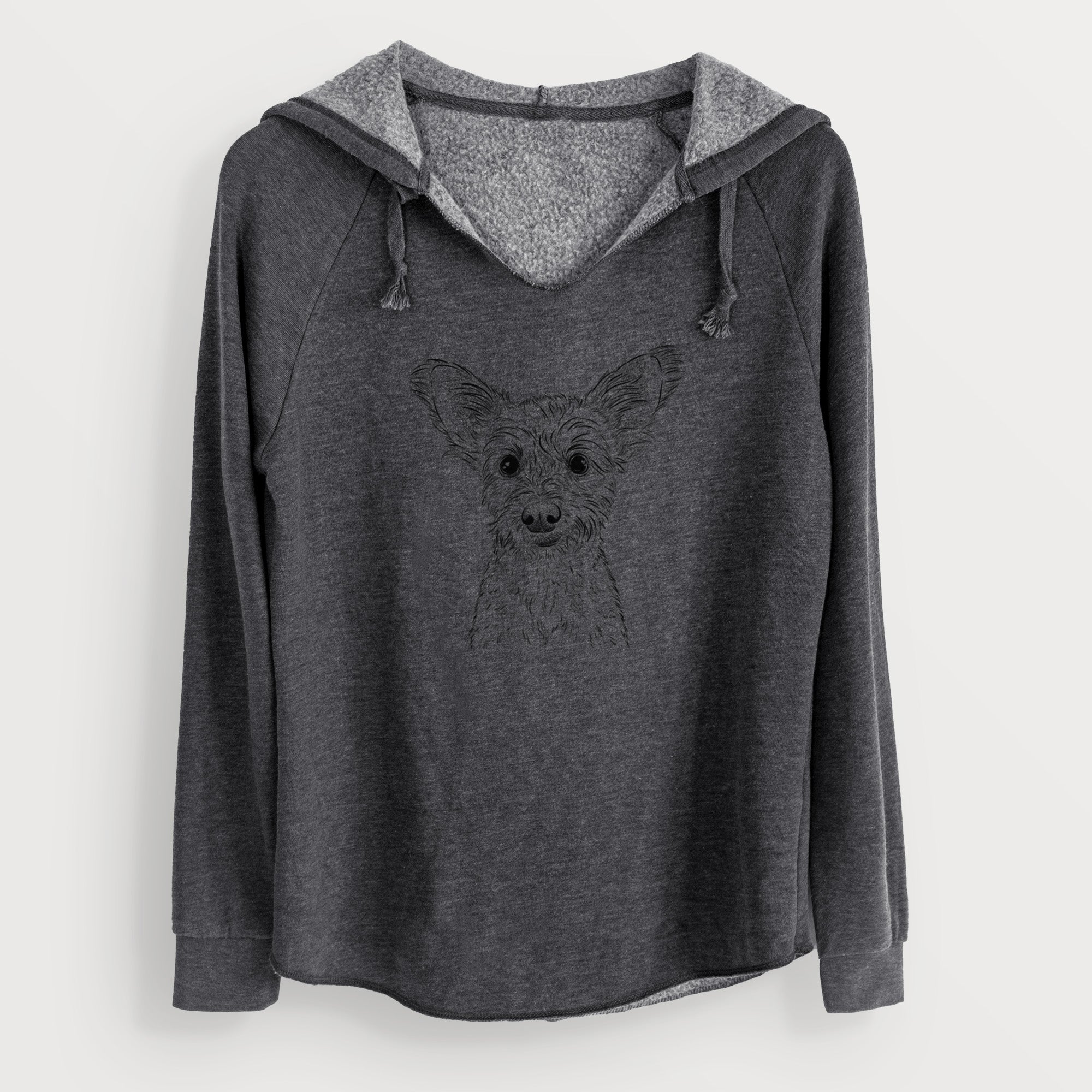 Bare Heidi the Schnauzer Mix - Cali Wave Hooded Sweatshirt