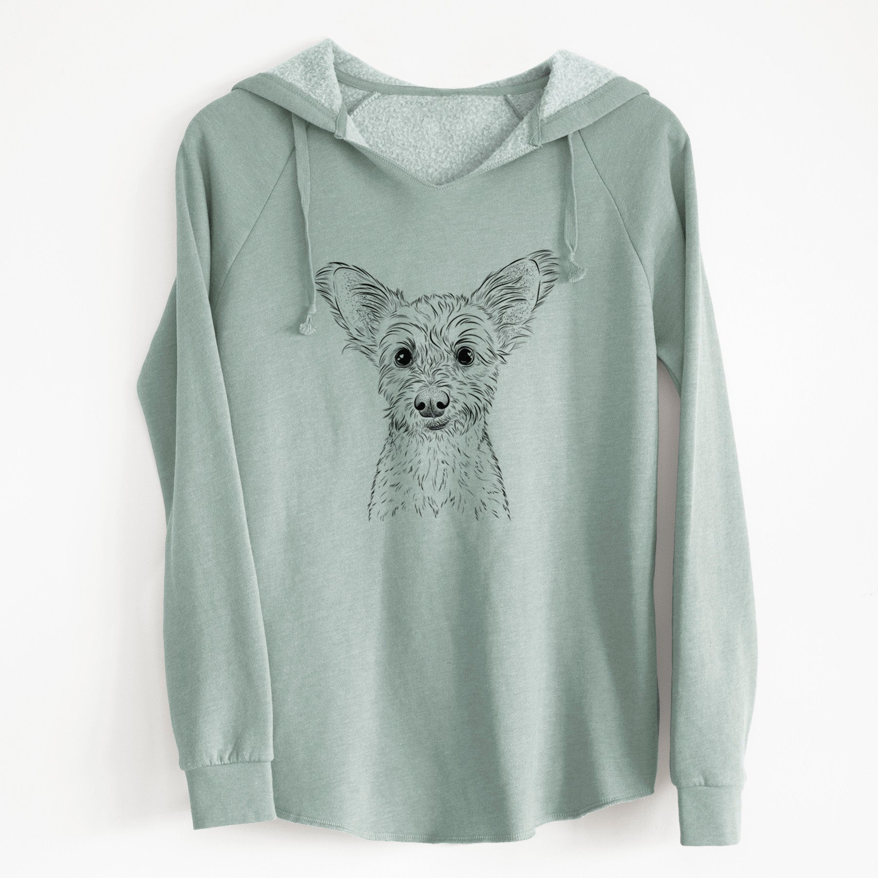 Bare Heidi the Schnauzer Mix - Cali Wave Hooded Sweatshirt