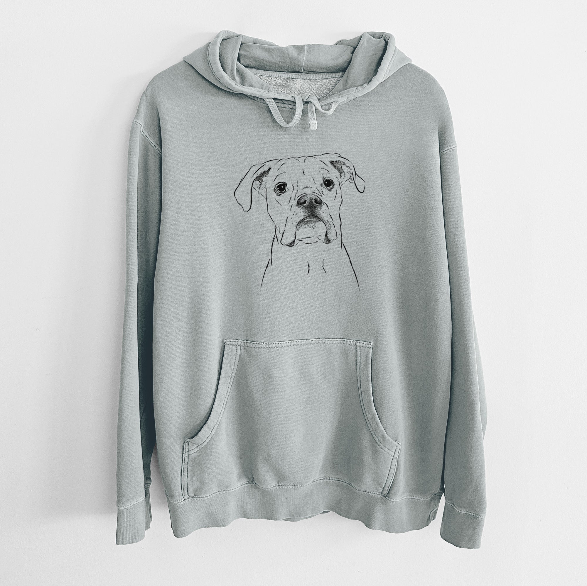 Bare Henley the Boxer - Unisex Pigment Dyed Hoodie