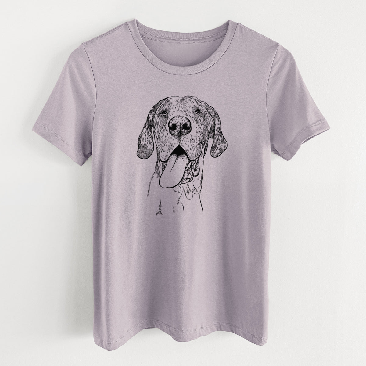Bare Hennessey the Great Dane - Women&#39;s Lightweight Relaxed Fit 100% Cotton Crewneck
