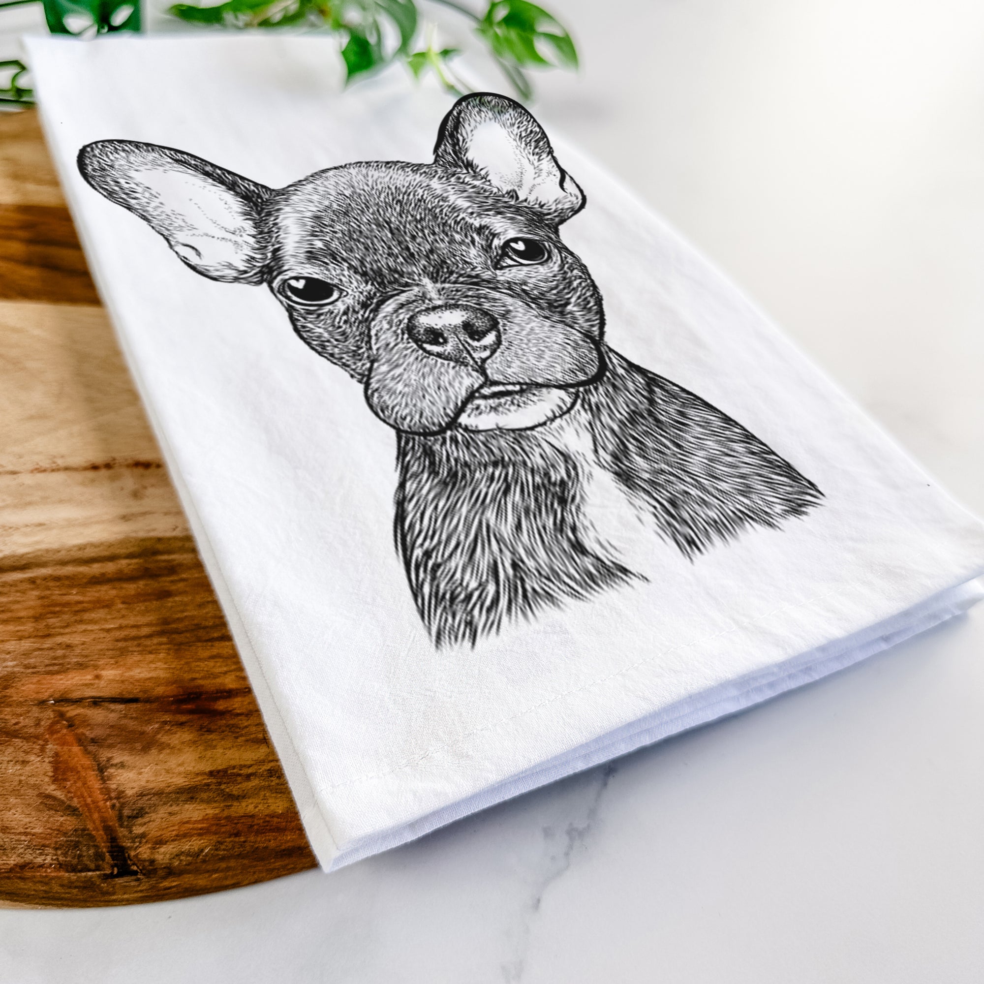 Henry the French Bulldog Tea Towel