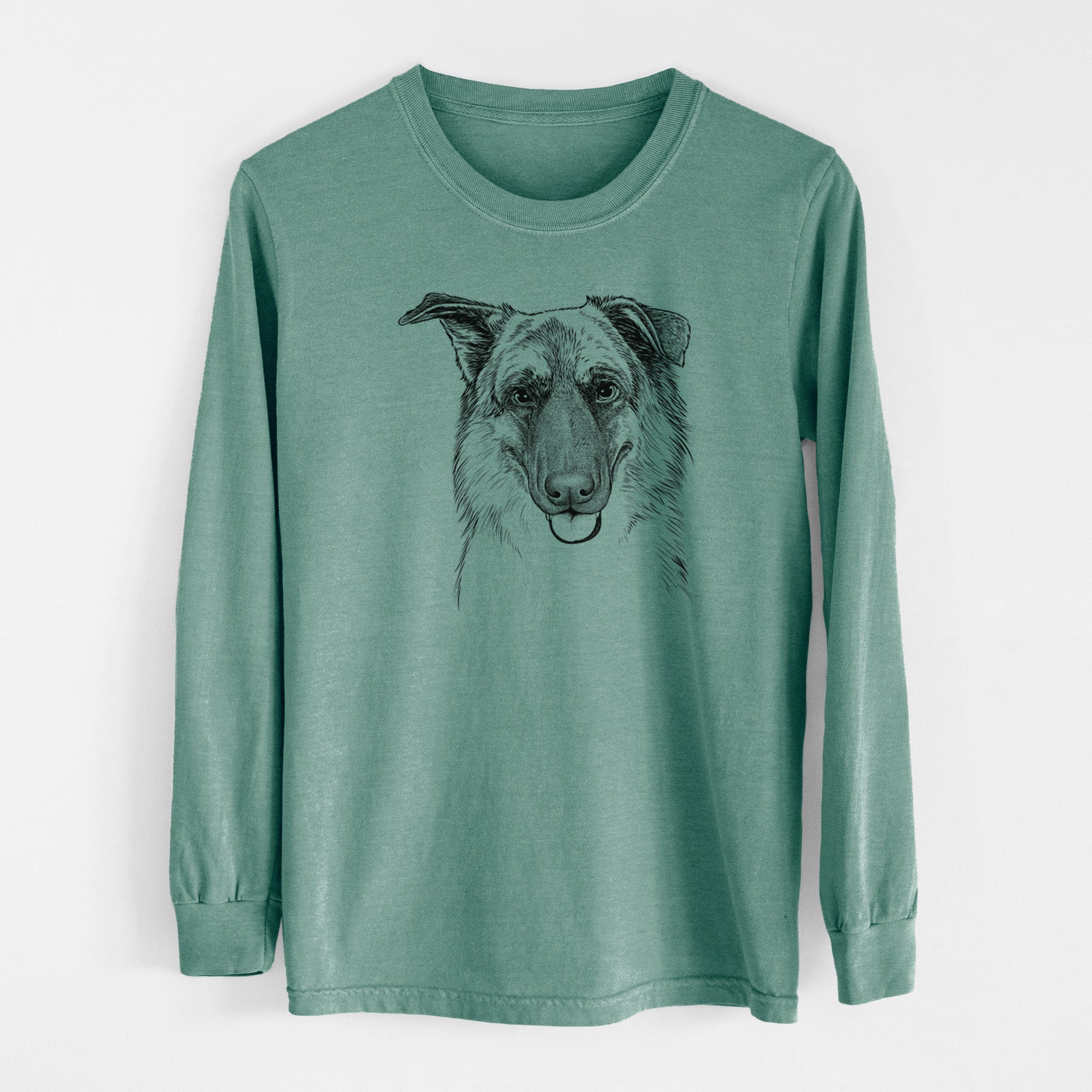 Bare Henry the German Shepherd - Men's Heavyweight 100% Cotton Long Sleeve