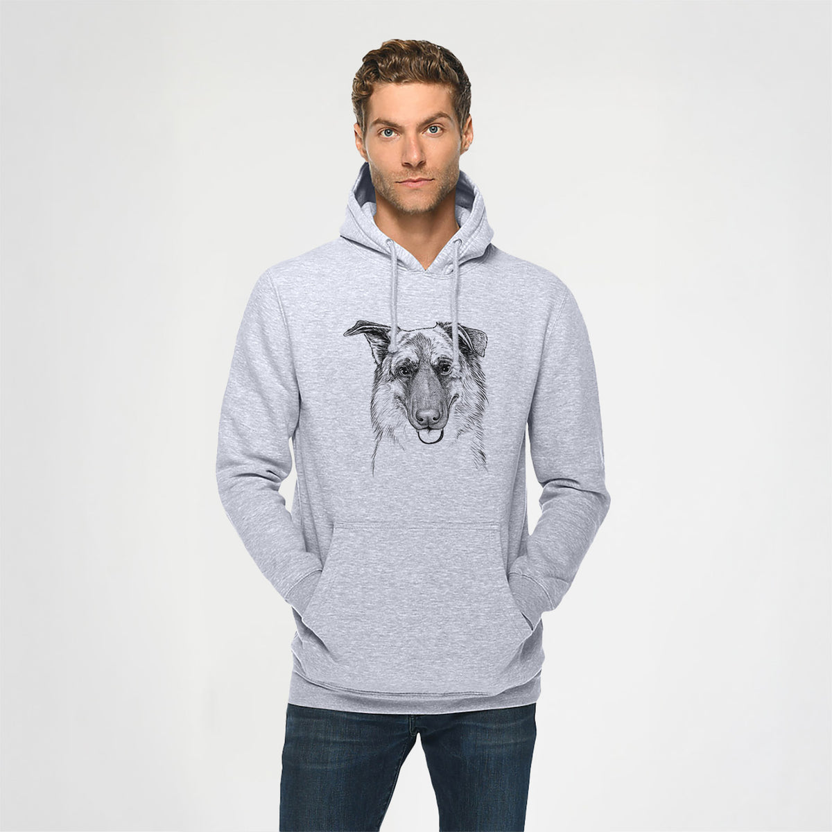 Henry the German Shepherd- Heavyweight Fleece Hoodie