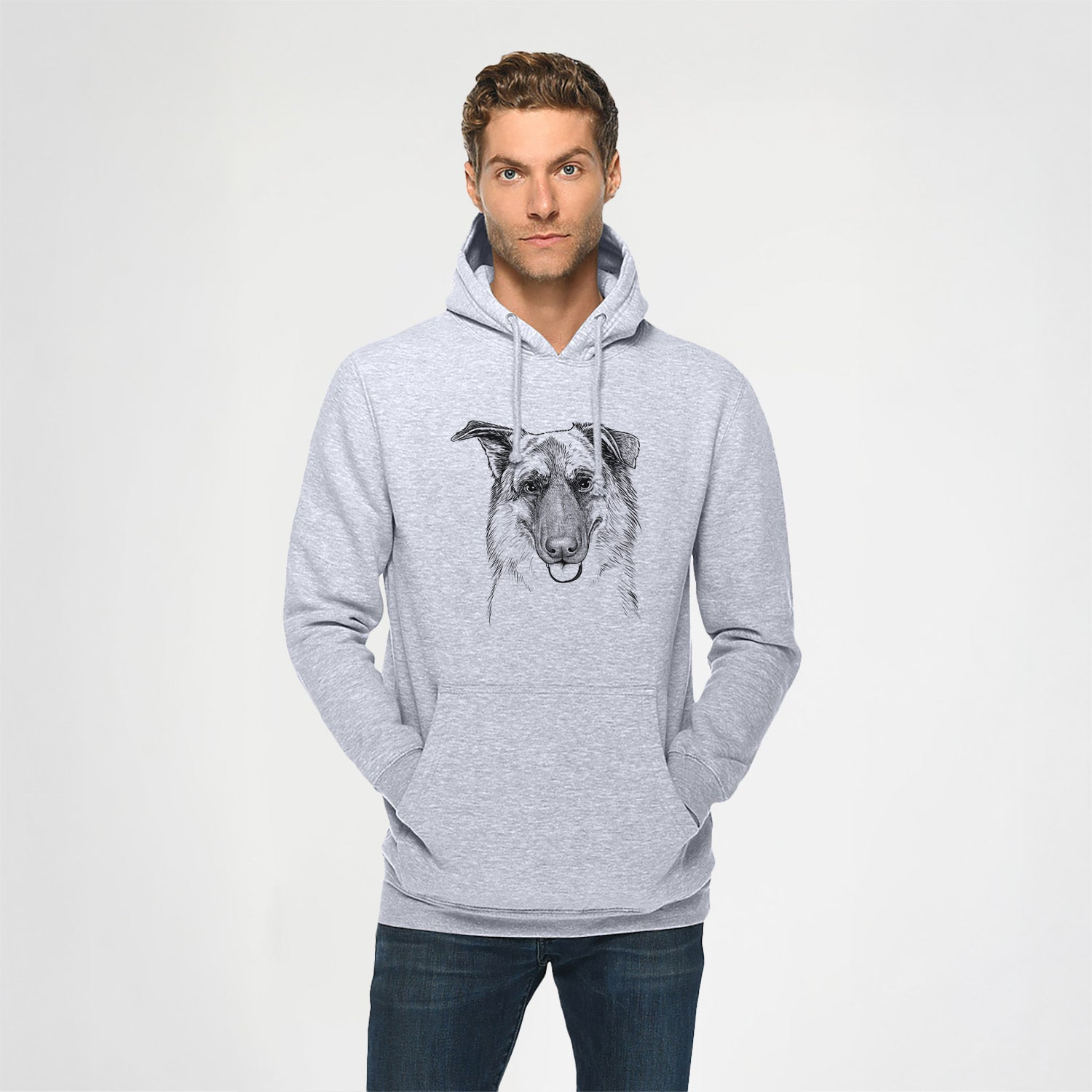 Henry the German Shepherd- Heavyweight Fleece Hoodie