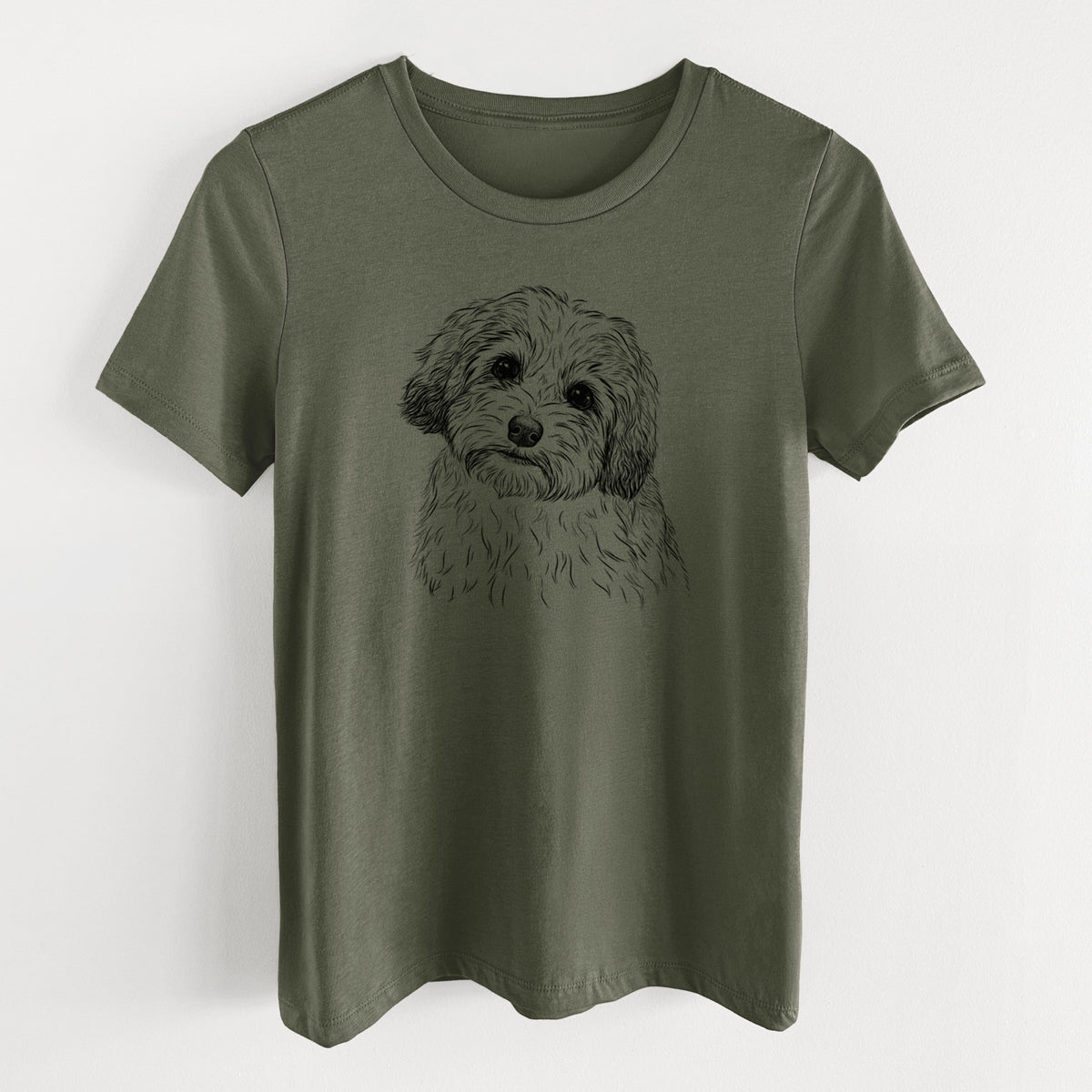 Bare Henry the Havanese - Women's Lightweight Relaxed Fit 100% Cotton Crewneck