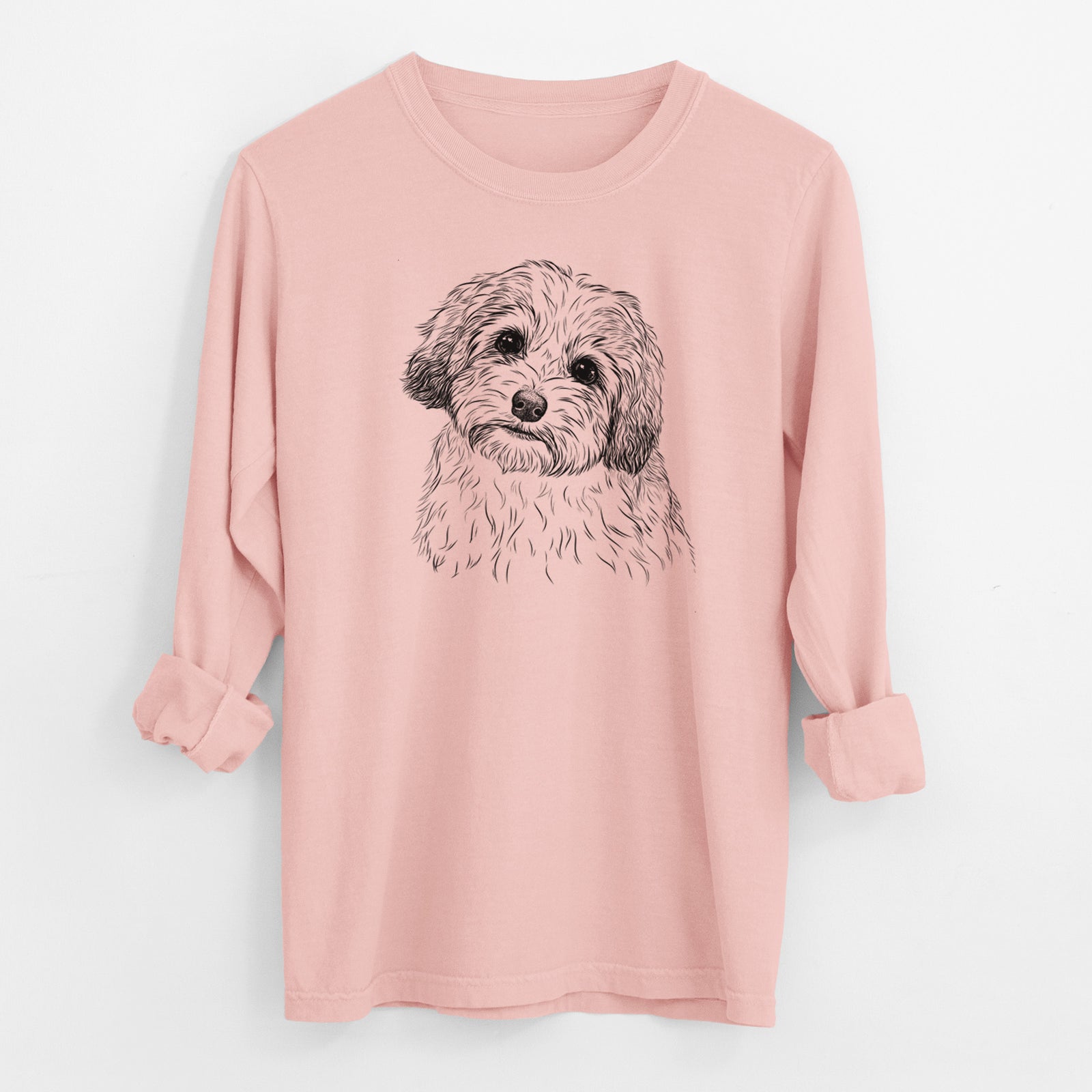 Bare Henry the Havanese - Men's Heavyweight 100% Cotton Long Sleeve