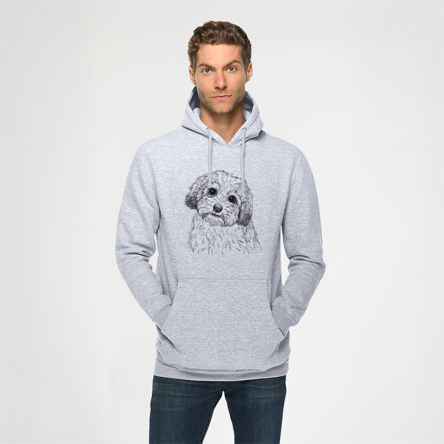 Henry the Havanese- Heavyweight Fleece Hoodie