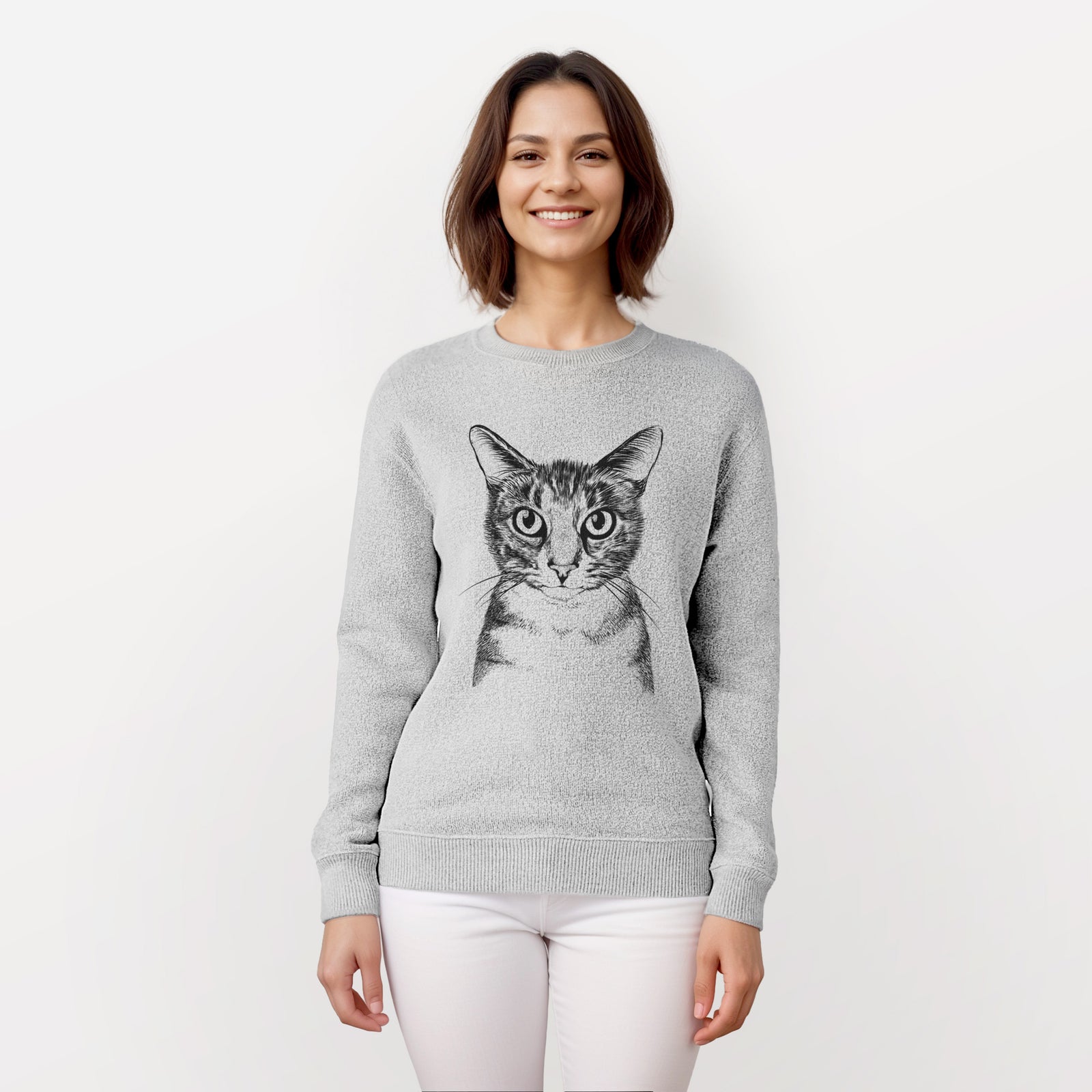 Hobbes the Tabby Cat - Knit Sweatshirt