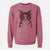 Bare Hobbes the Tabby Cat - Unisex Pigment Dyed Crew Sweatshirt