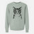 Bare Hobbes the Tabby Cat - Unisex Pigment Dyed Crew Sweatshirt