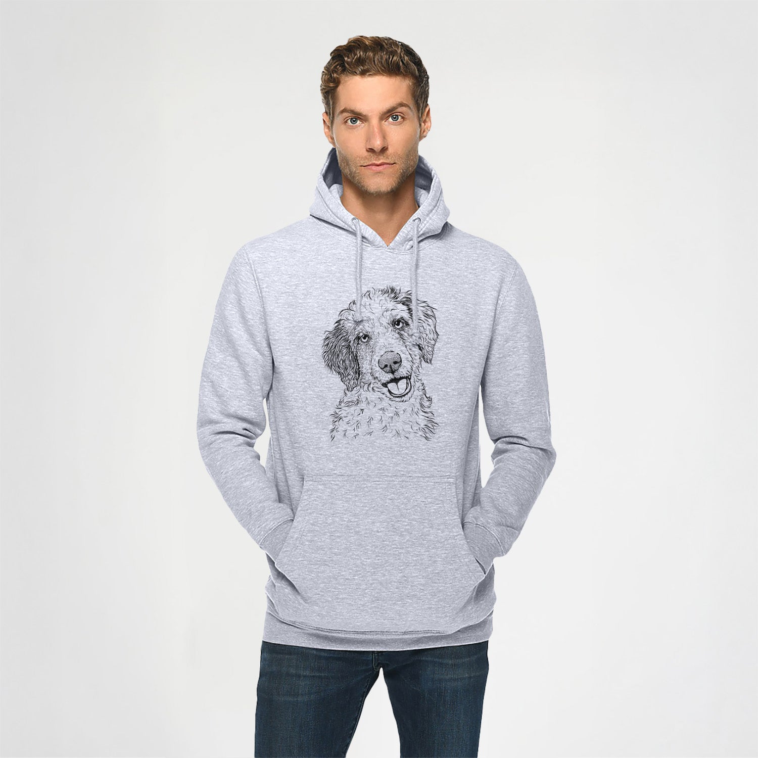Hoge the Aussiedoodle- Heavyweight Fleece Hoodie