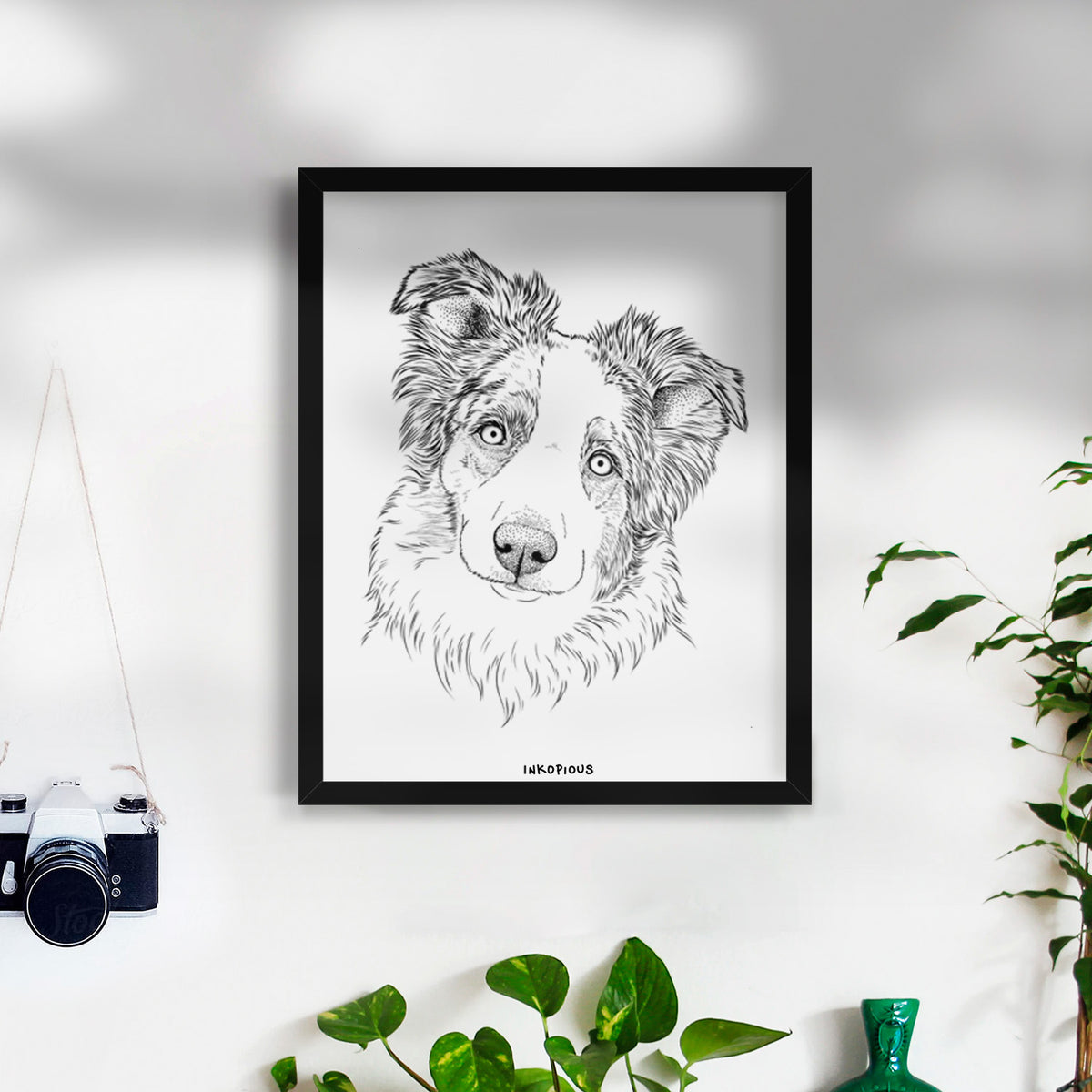 HoneyBee the Miniature Australian Shepherd Art Print