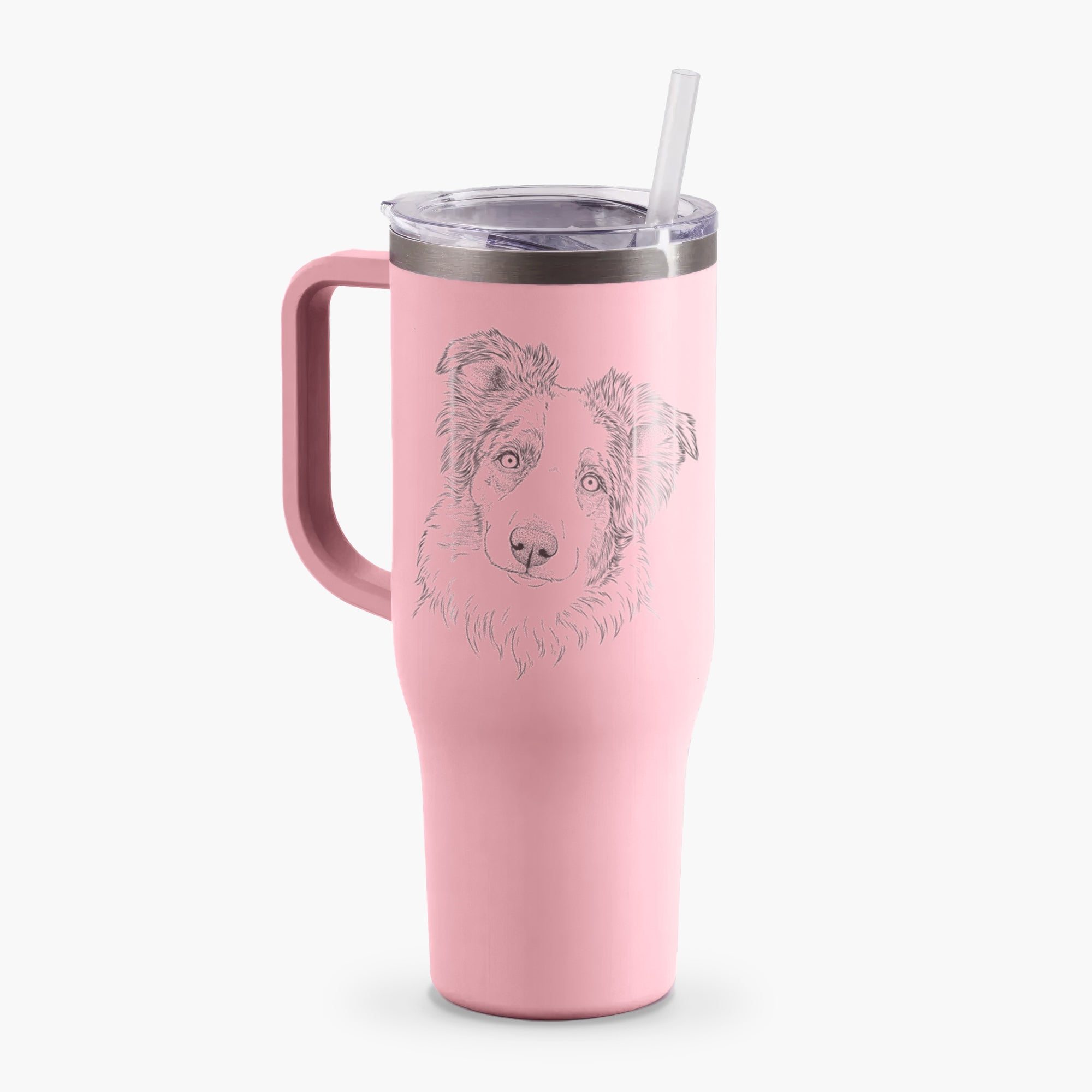 HoneyBee the Miniature Australian Shepherd - 40oz Tumbler with Handle