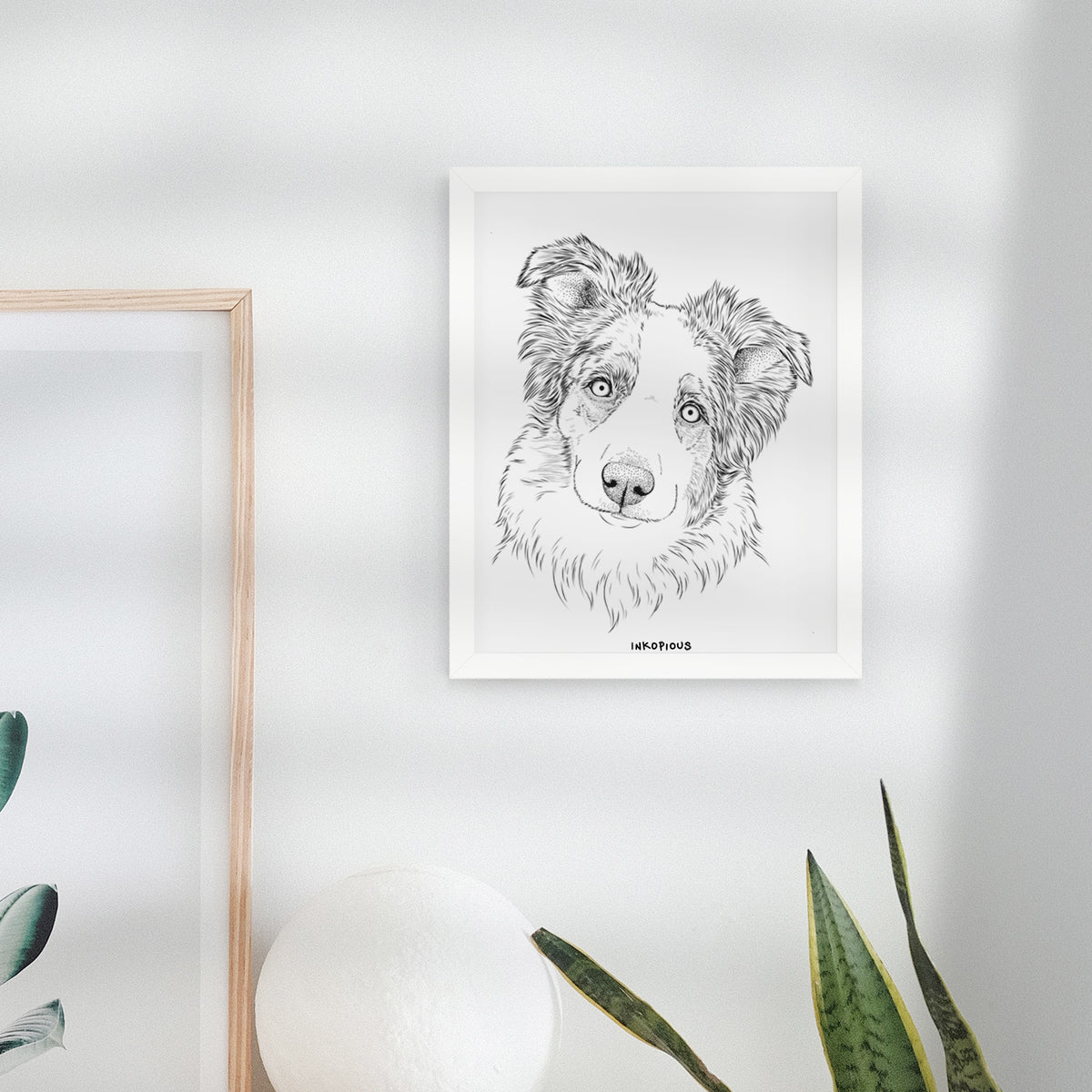HoneyBee the Miniature Australian Shepherd Art Print