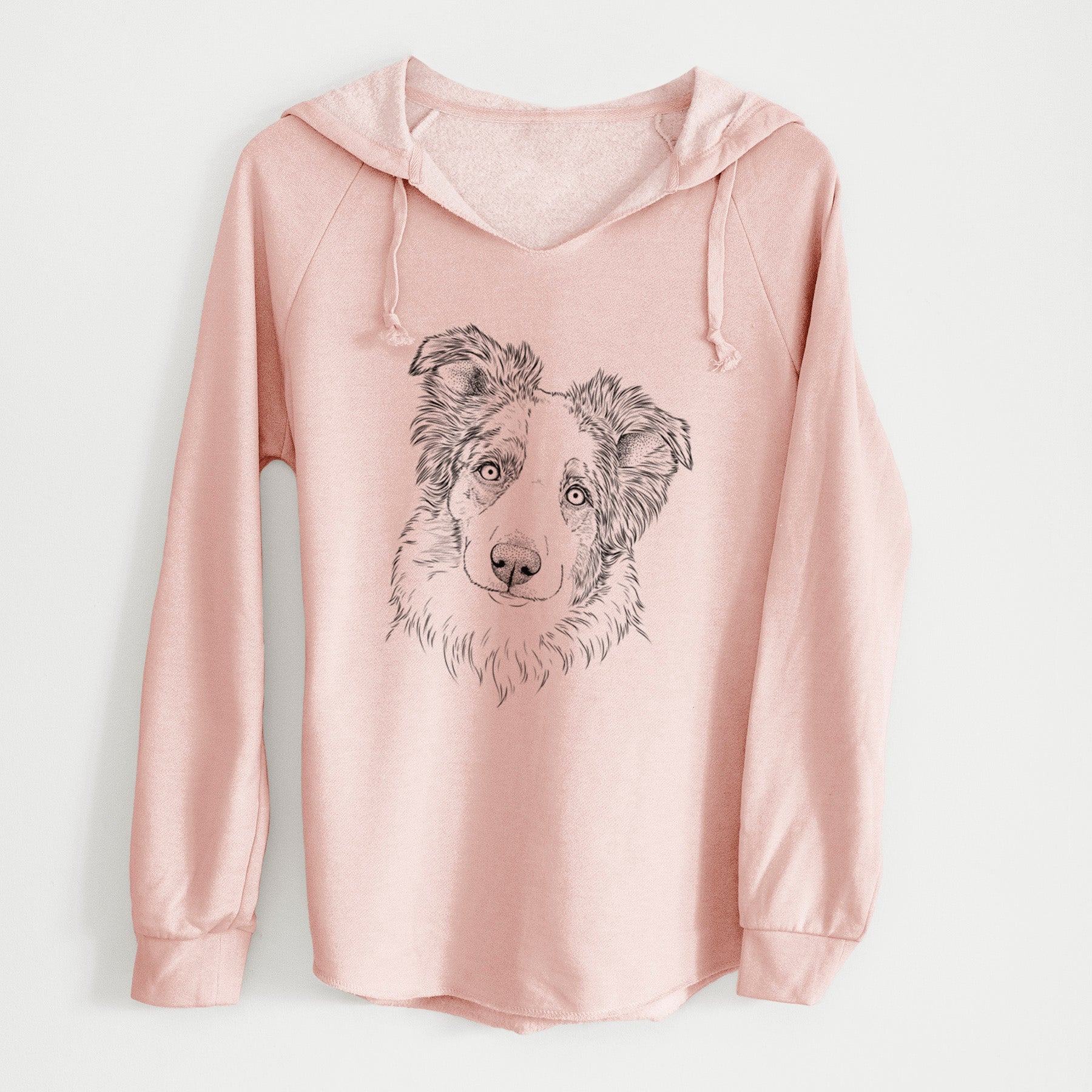 Bare HoneyBee the Miniature Australian Shepherd - Cali Wave Hooded Sweatshirt