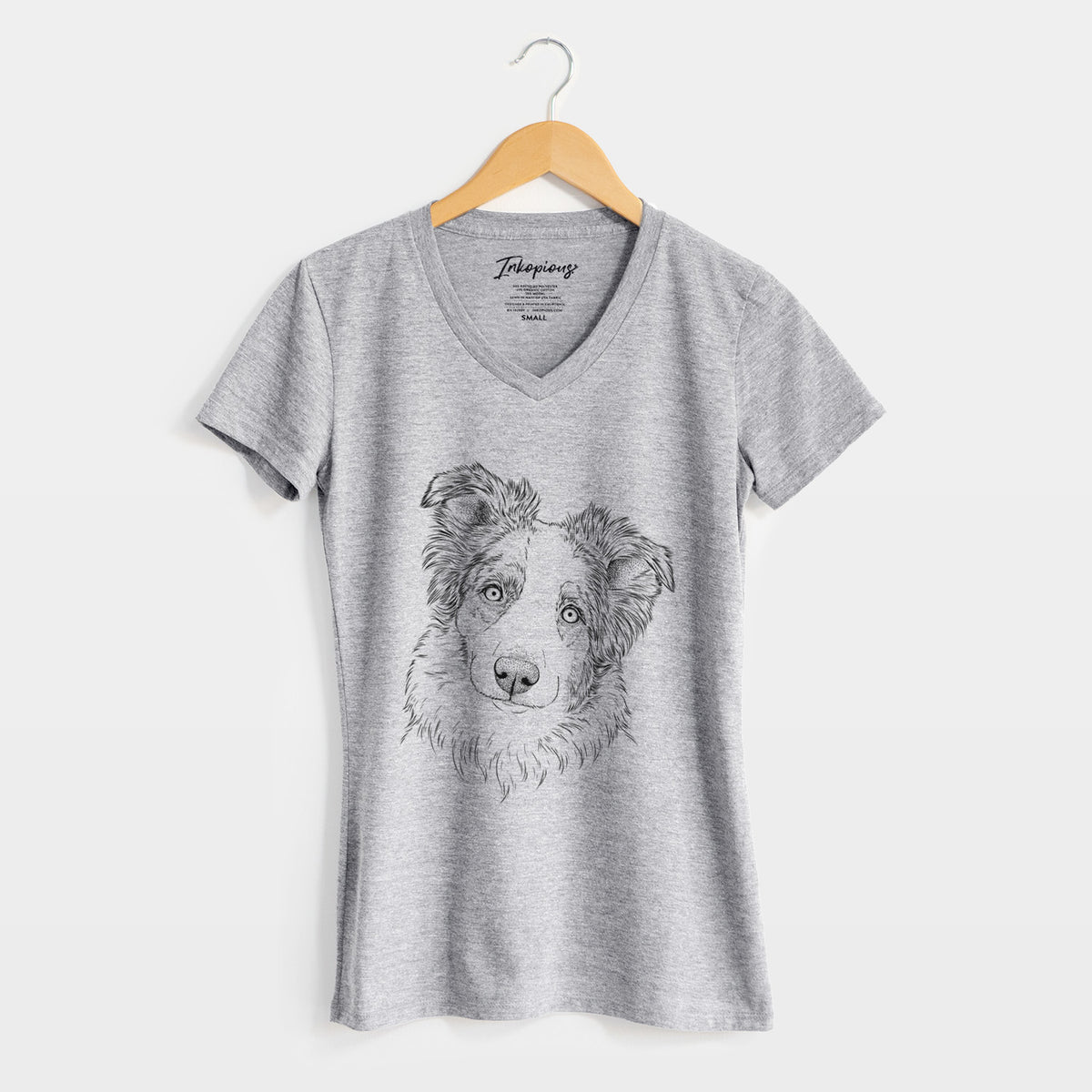 Bare HoneyBee the Miniature Australian Shepherd - Women's V-neck Shirt