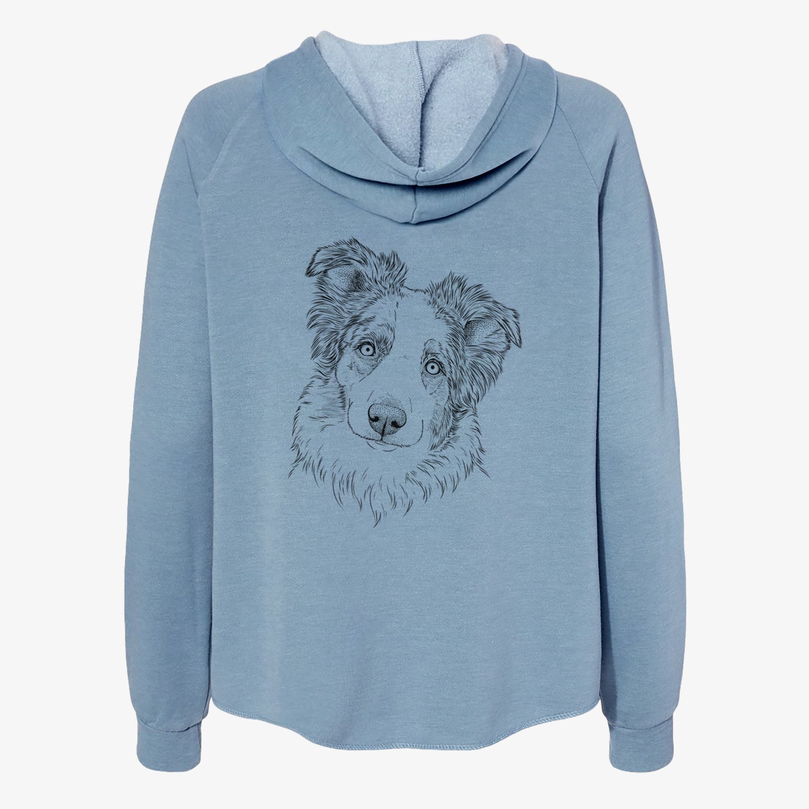 HoneyBee the Miniature Australian Shepherd - Women's Cali Wave Zip-Up Sweatshirt