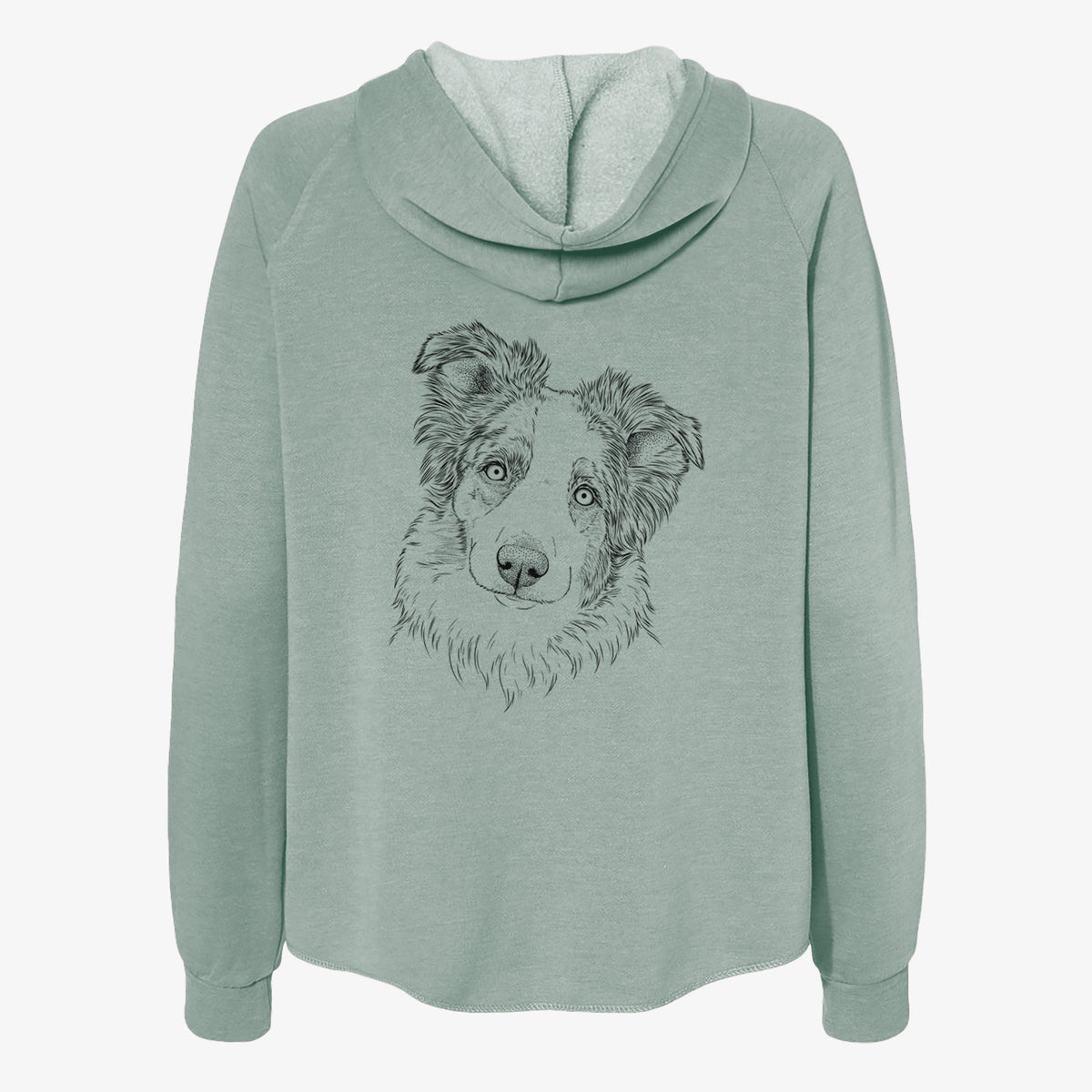 HoneyBee the Miniature Australian Shepherd - Women's Cali Wave Zip-Up Sweatshirt