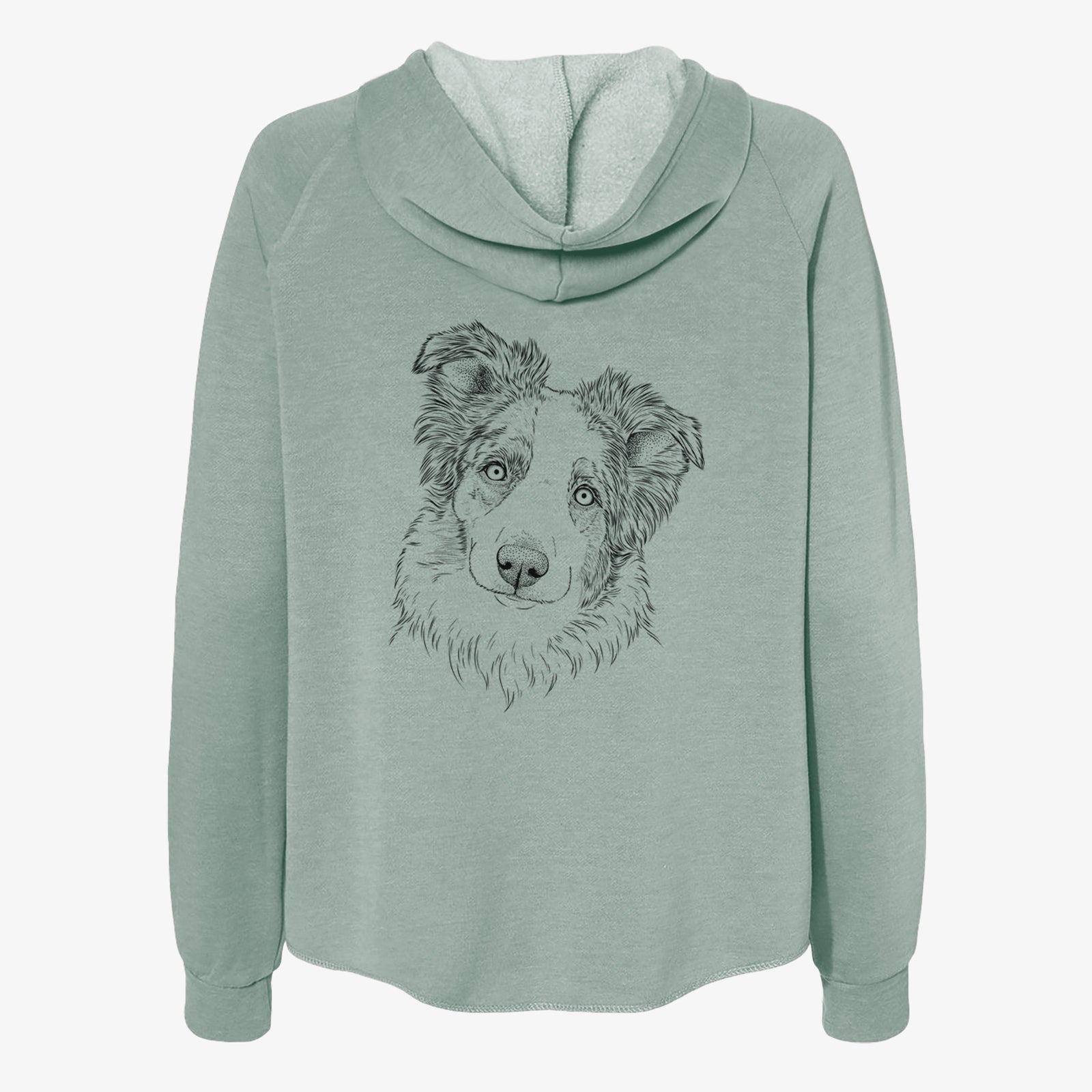 HoneyBee the Miniature Australian Shepherd - Women's Cali Wave Zip-Up Sweatshirt