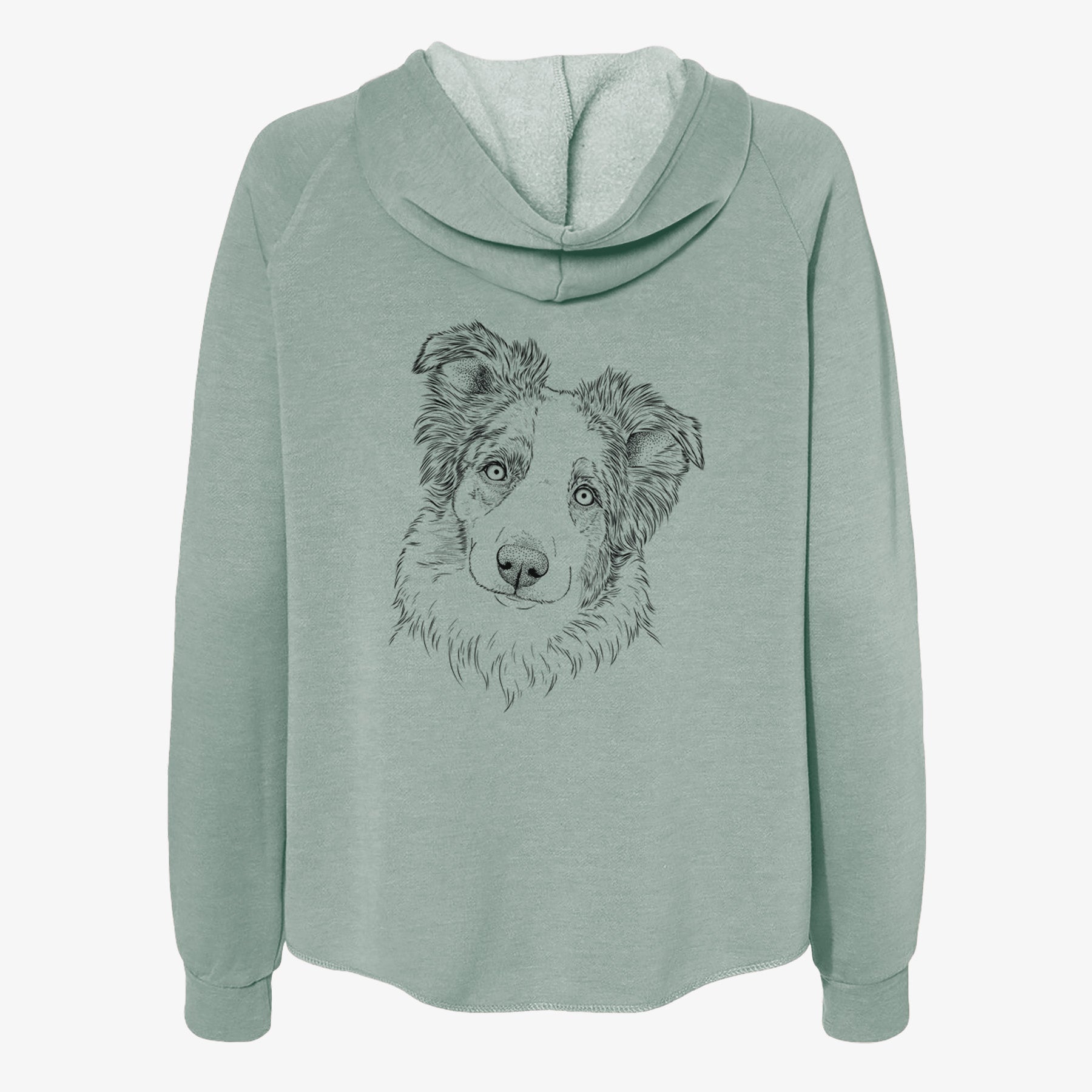 HoneyBee the Miniature Australian Shepherd - Women's Cali Wave Zip-Up Sweatshirt