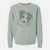 Bare HoneyBee the Miniature Australian Shepherd - Unisex Pigment Dyed Crew Sweatshirt