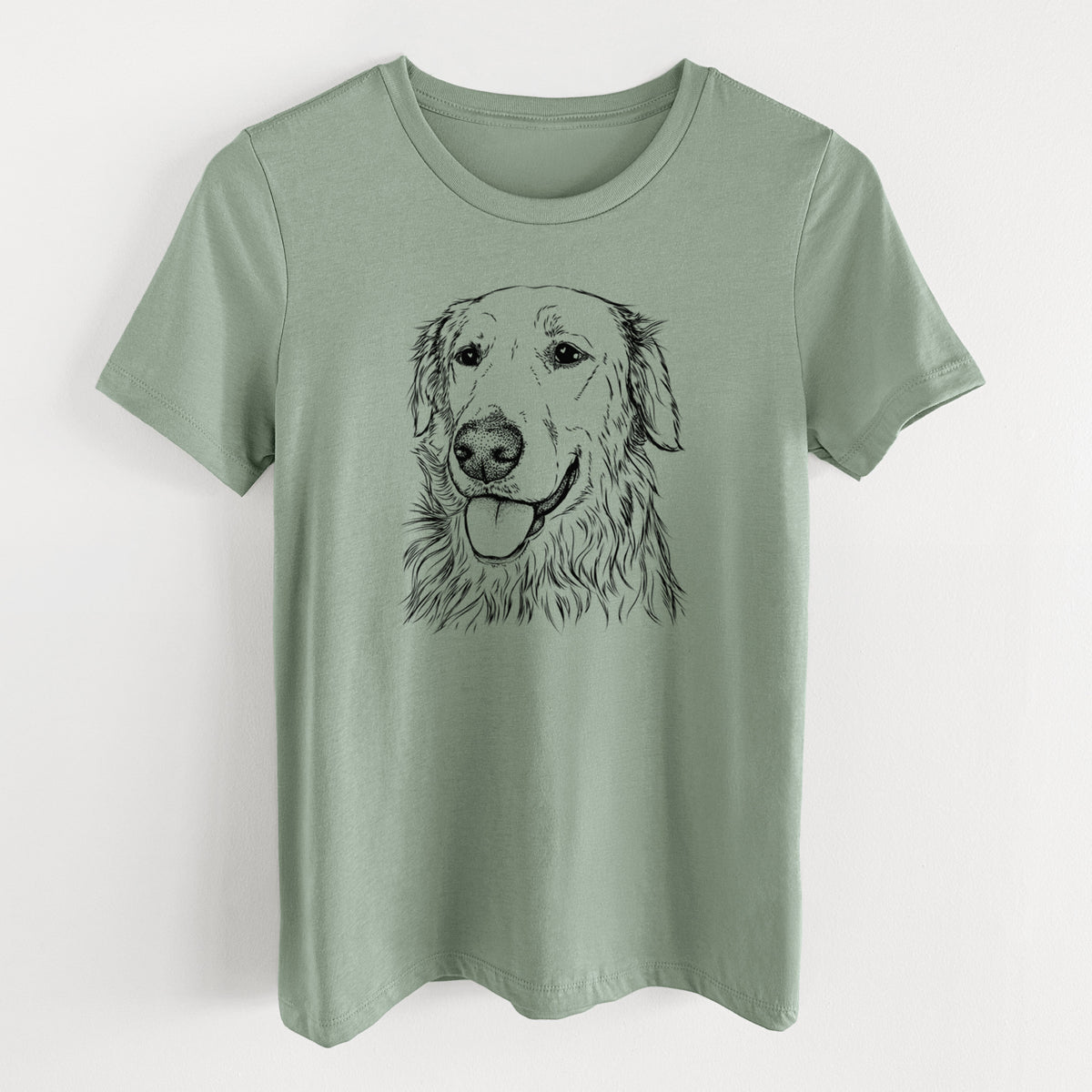 Bare Hopper the Golden Retriever - Women's Lightweight Relaxed Fit 100% Cotton Crewneck