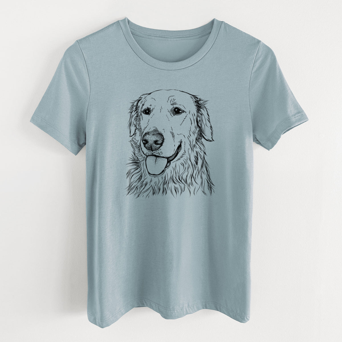 Bare Hopper the Golden Retriever - Women's Lightweight Relaxed Fit 100% Cotton Crewneck