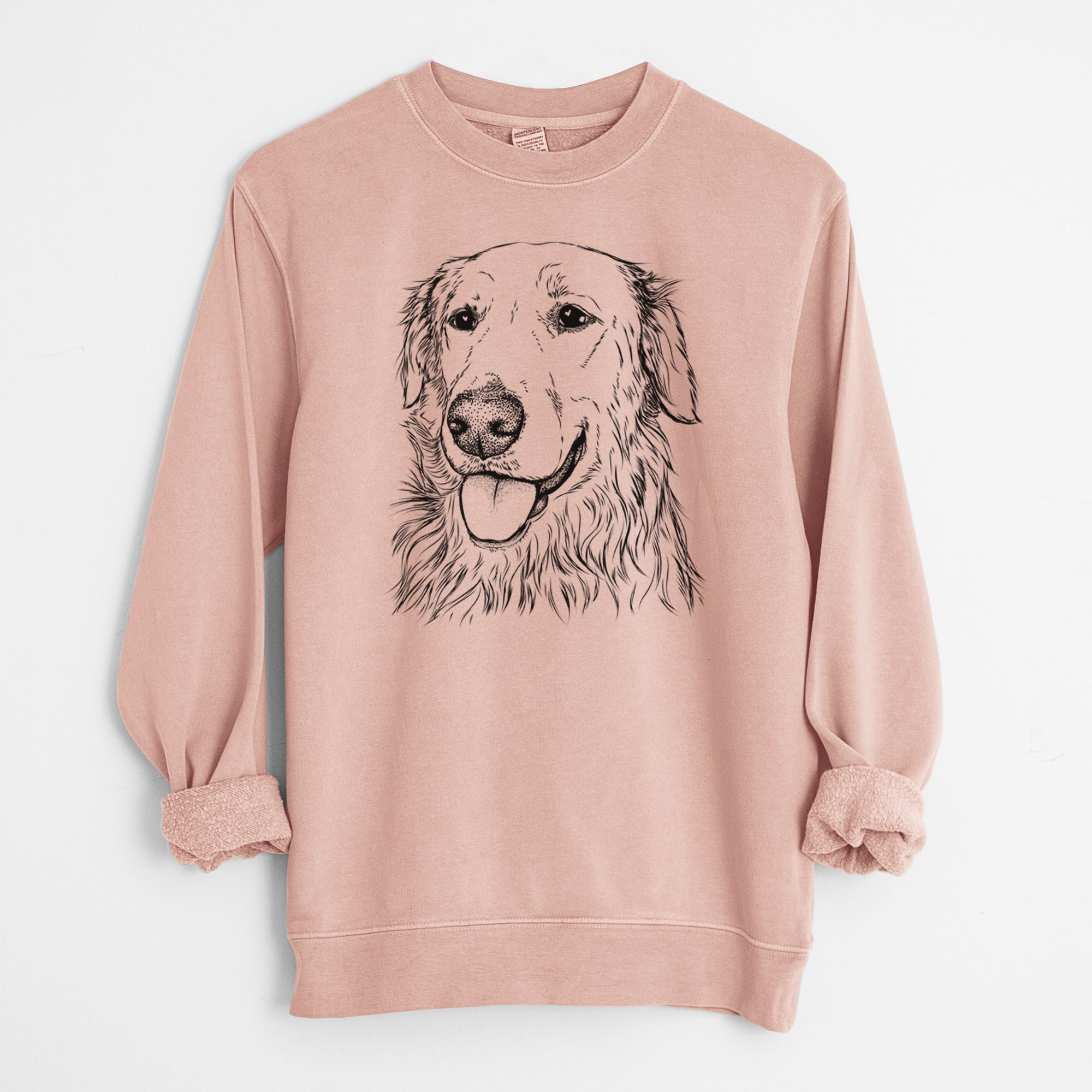 Bare Hopper the Golden Retriever - Unisex Pigment Dyed Crew Sweatshirt