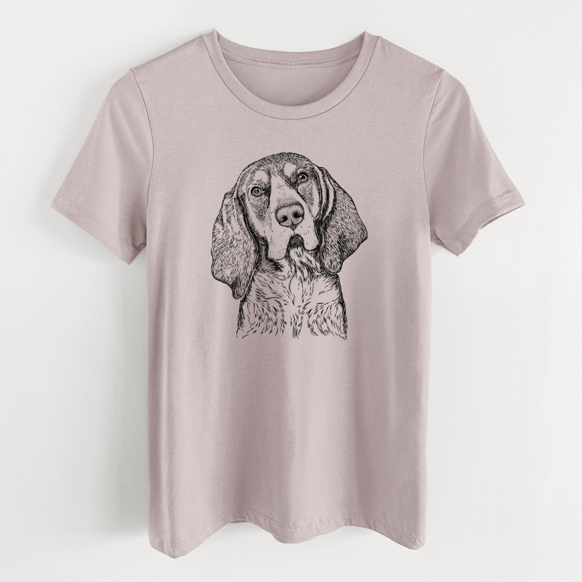 Bare Huck the Bluetick Coonhound - Women's Lightweight Relaxed Fit 100% Cotton Crewneck