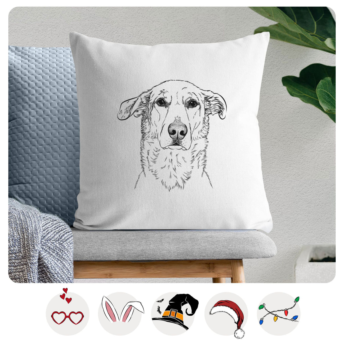 Hurricane the Chinook - Throw Pillow Cover