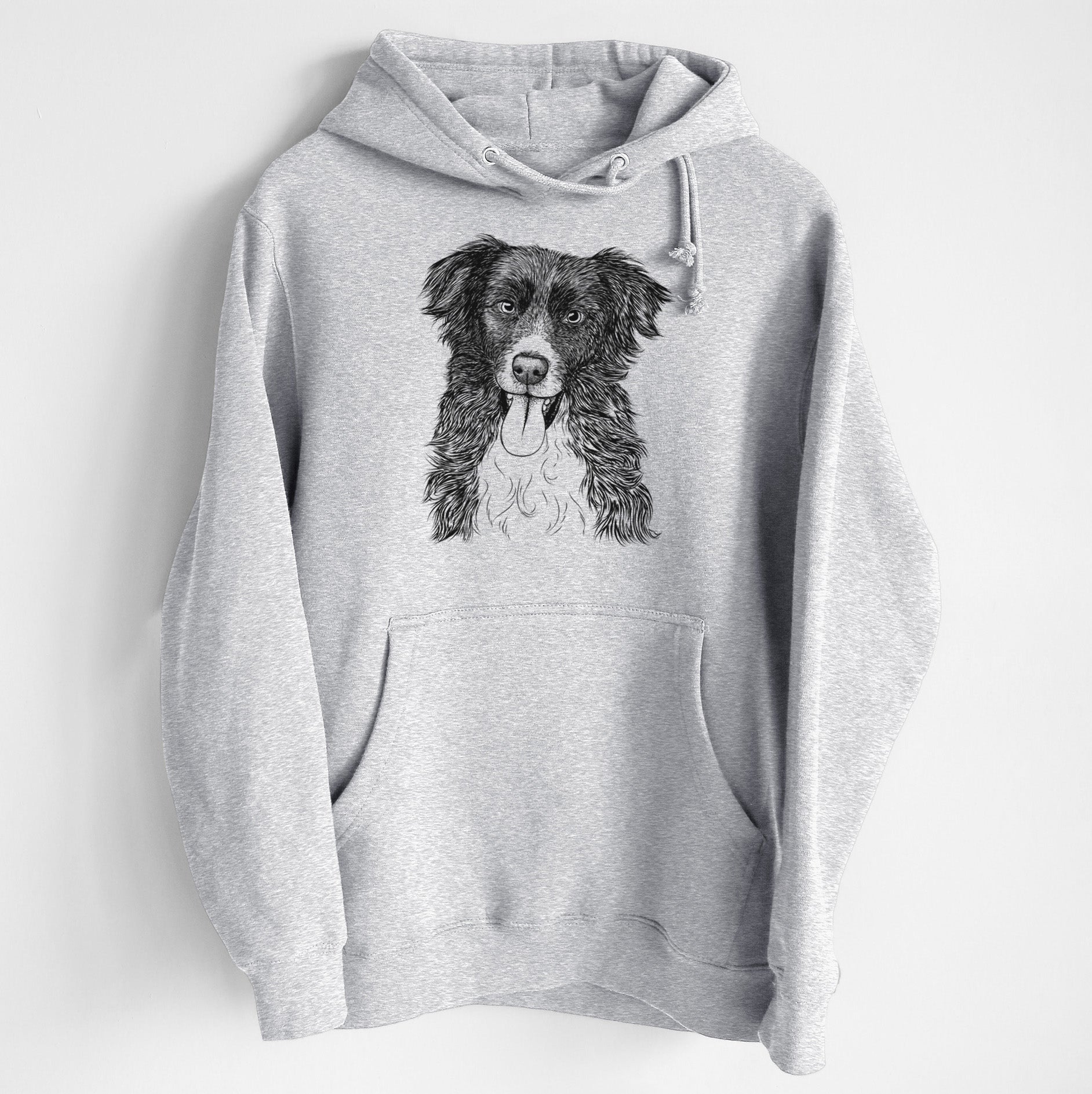 Indi the Border Collie- Heavyweight Fleece Hoodie