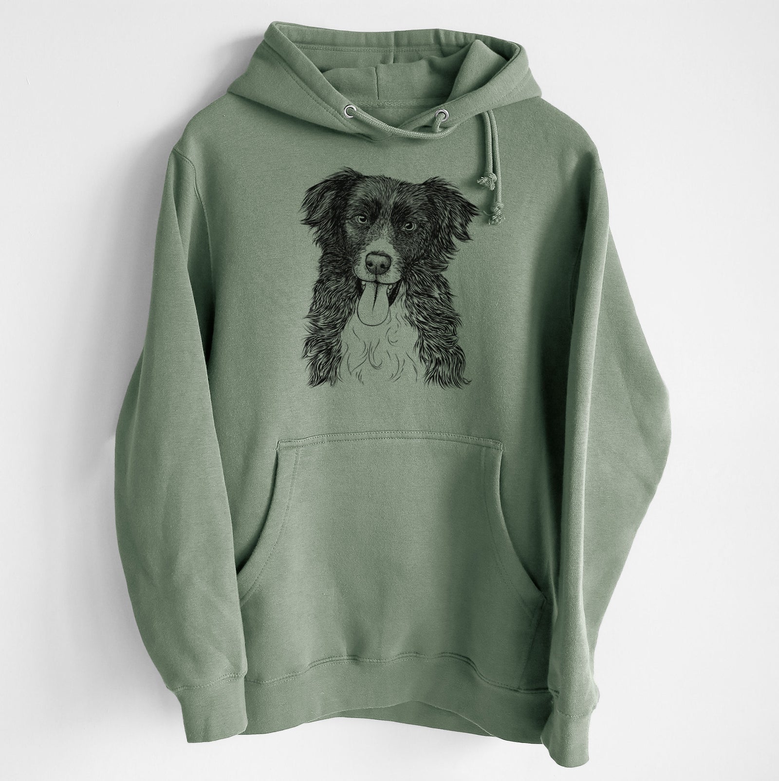 Indi the Border Collie- Heavyweight Fleece Hoodie