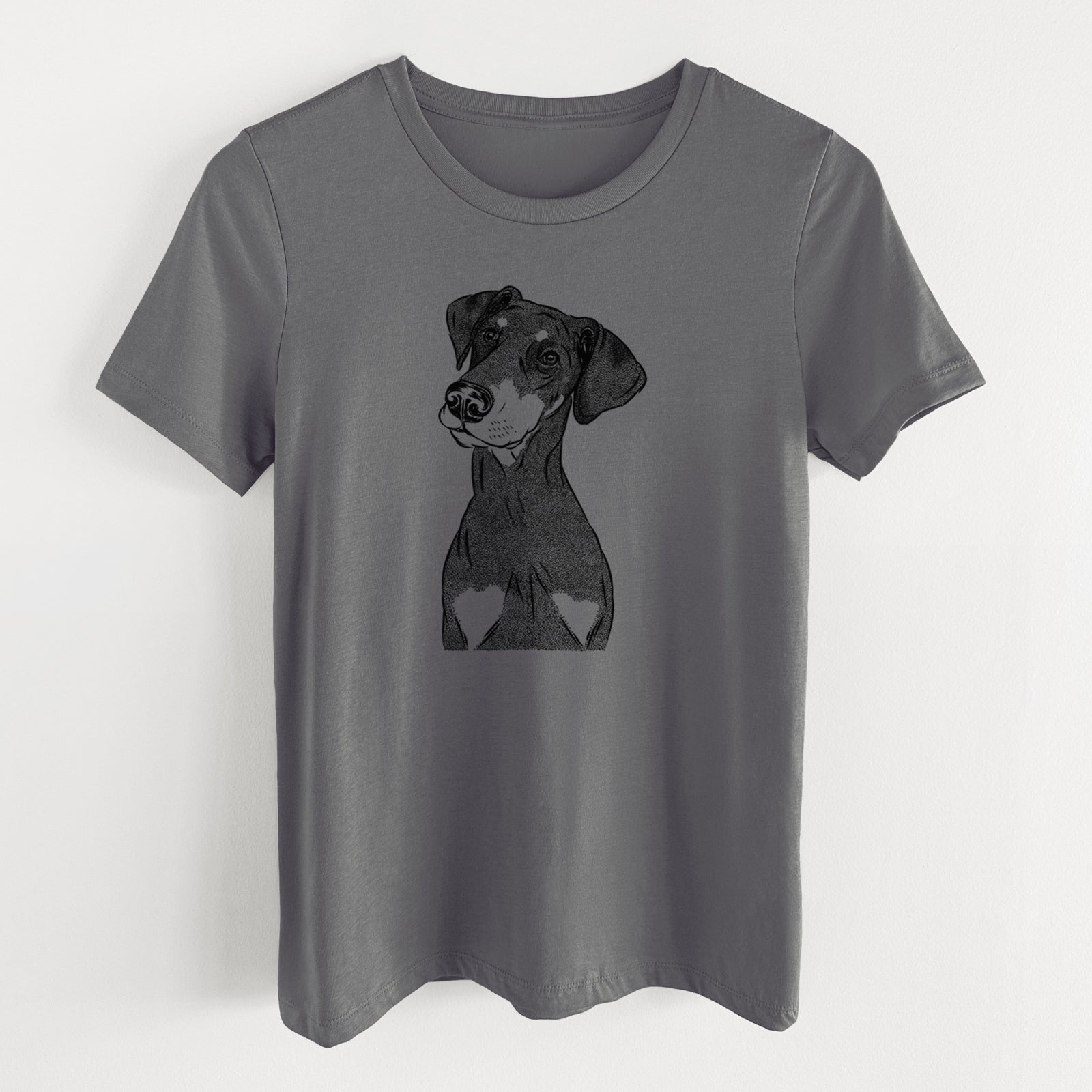 Bare Iroh the Doberman Pinscher - Women's Lightweight Relaxed Fit 100% Cotton Crewneck