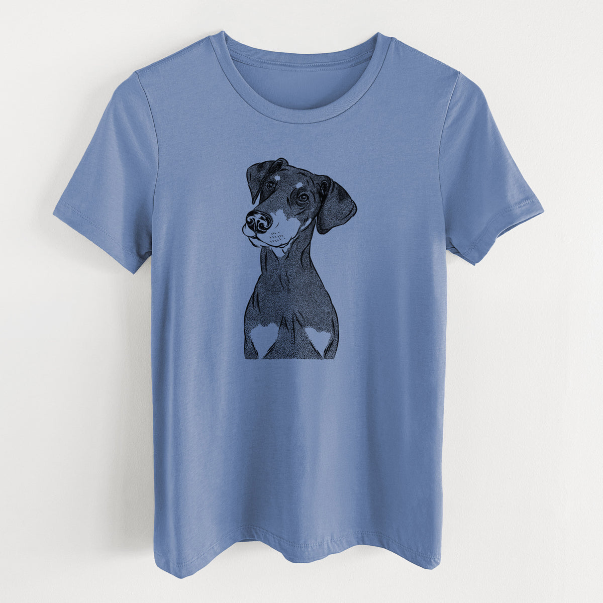Bare Iroh the Doberman Pinscher - Women's Lightweight Relaxed Fit 100% Cotton Crewneck