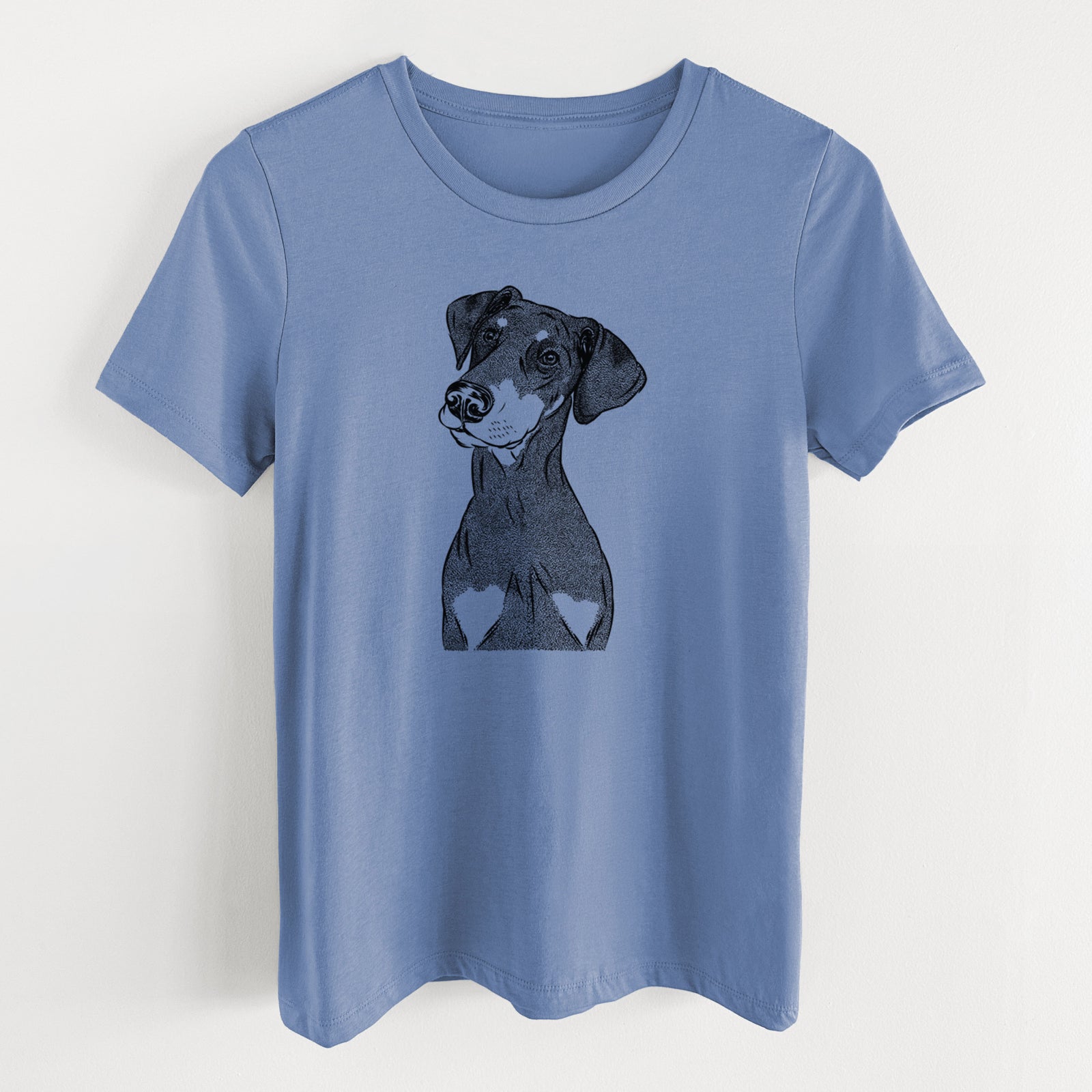 Bare Iroh the Doberman Pinscher - Women's Lightweight Relaxed Fit 100% Cotton Crewneck