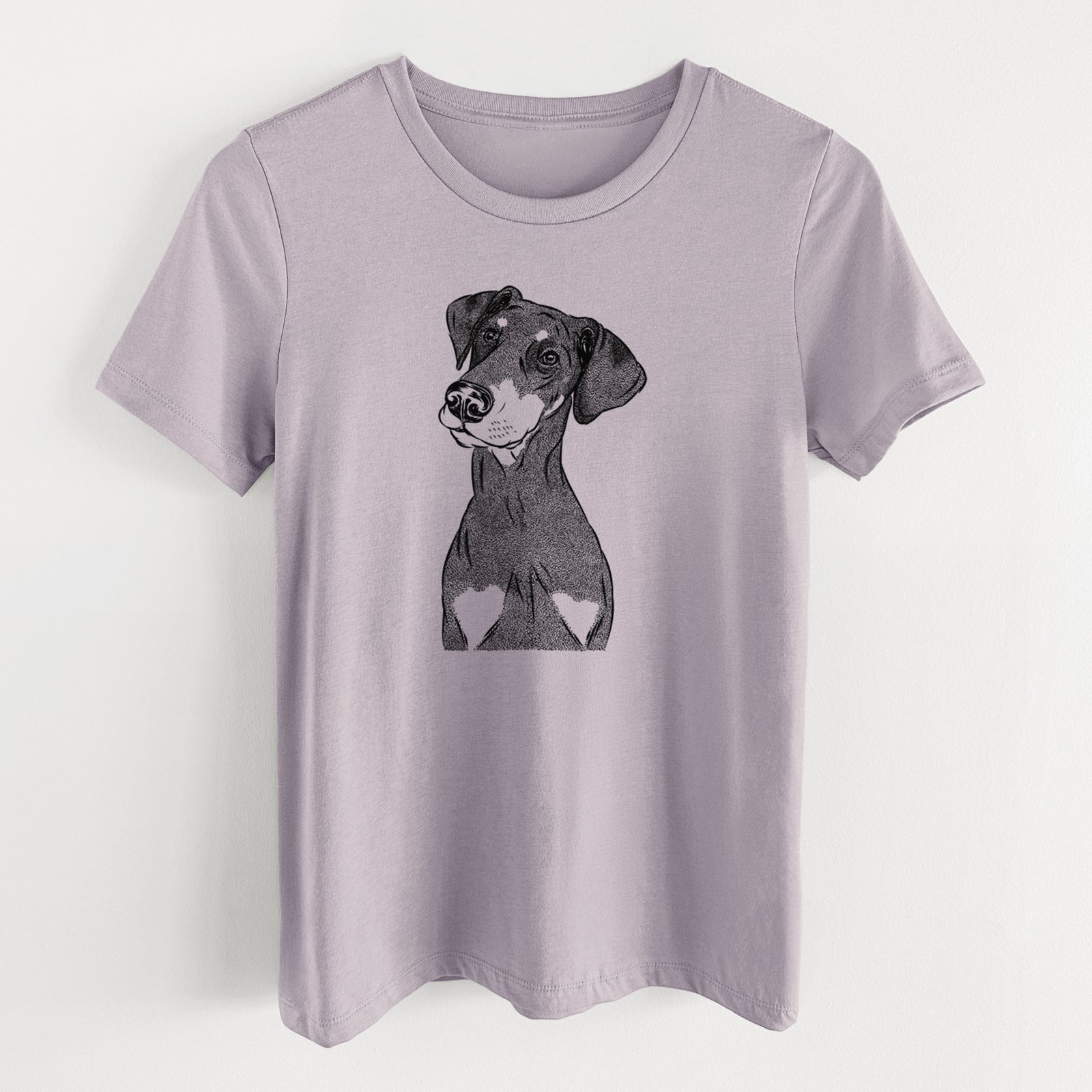 Bare Iroh the Doberman Pinscher - Women's Lightweight Relaxed Fit 100% Cotton Crewneck