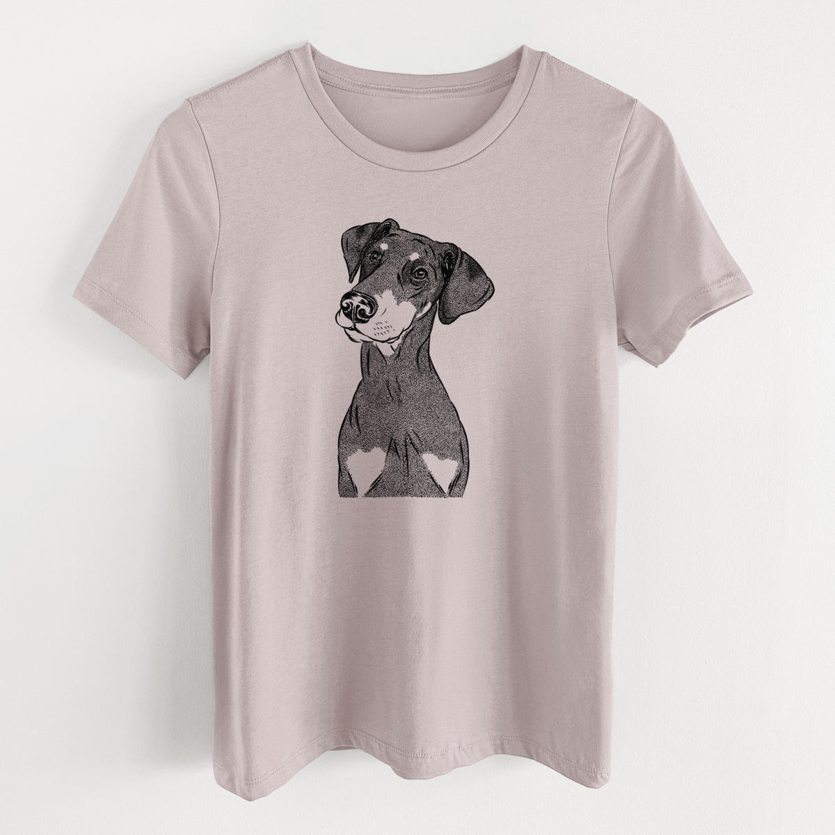 Bare Iroh the Doberman Pinscher - Women's Lightweight Relaxed Fit 100% Cotton Crewneck