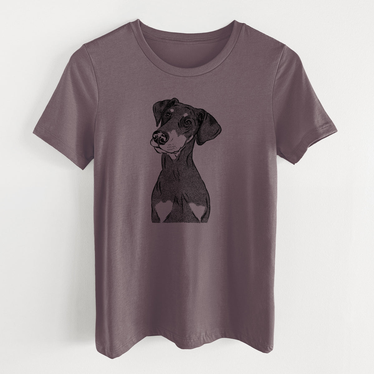 Bare Iroh the Doberman Pinscher - Women's Lightweight Relaxed Fit 100% Cotton Crewneck