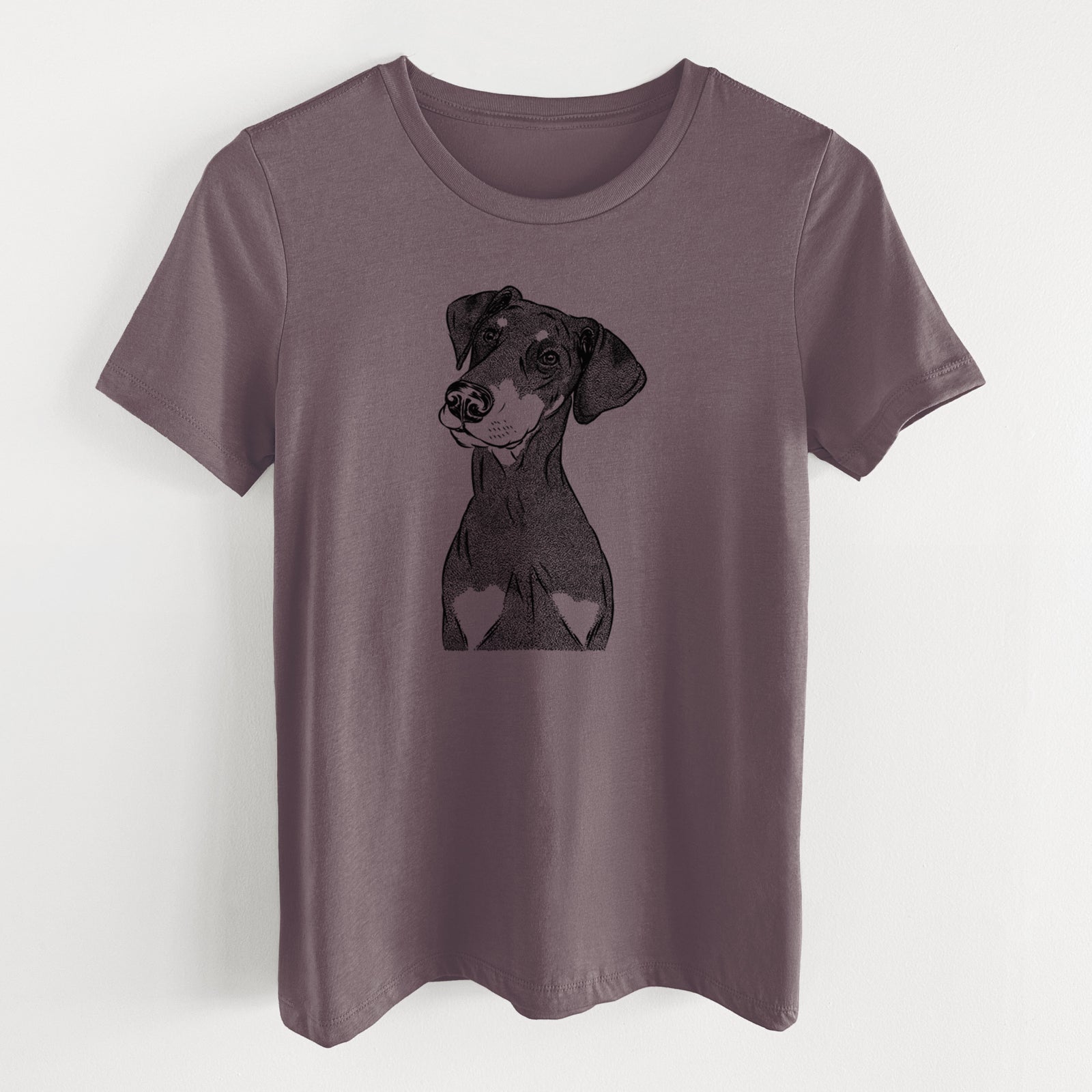 Bare Iroh the Doberman Pinscher - Women's Lightweight Relaxed Fit 100% Cotton Crewneck