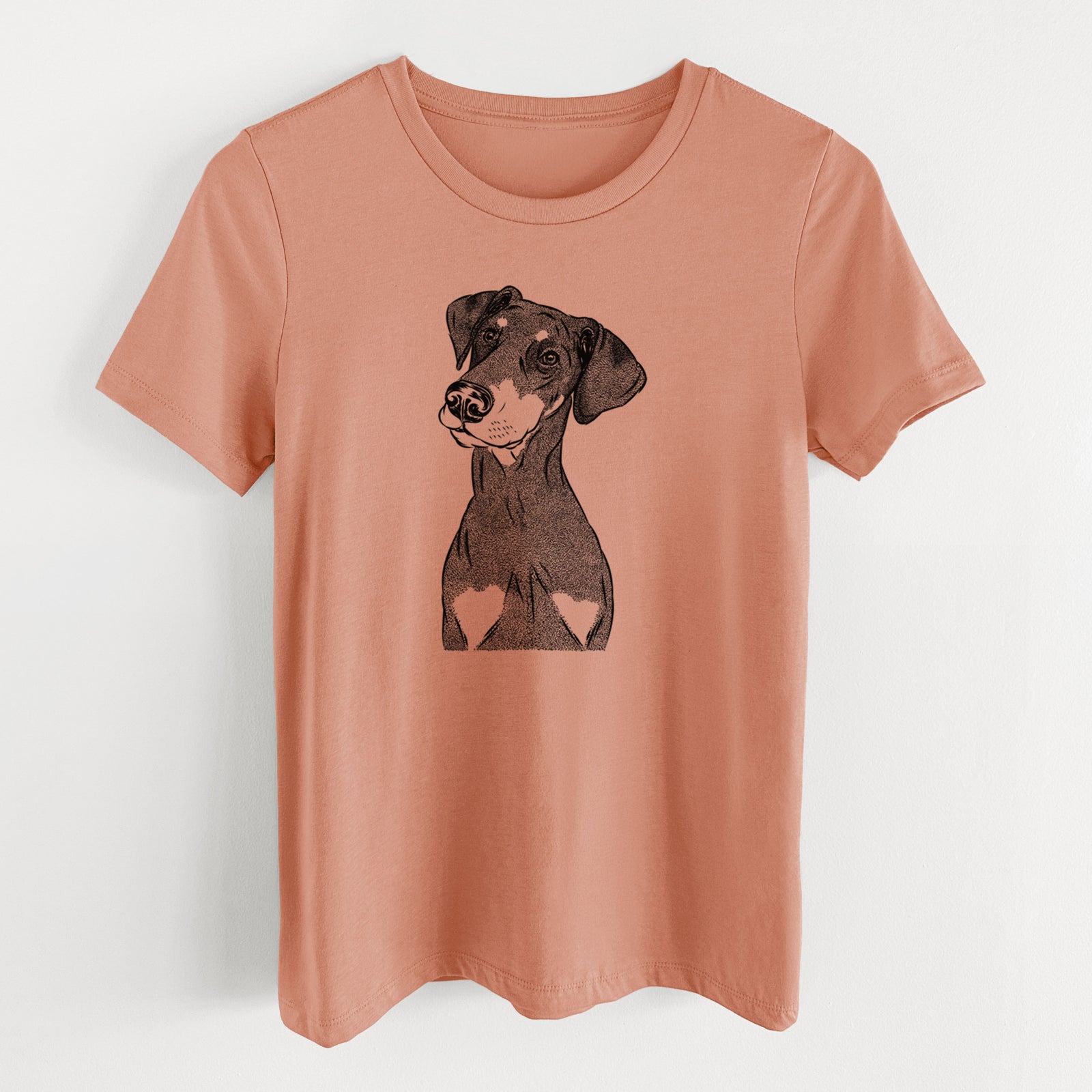 Bare Iroh the Doberman Pinscher - Women's Lightweight Relaxed Fit 100% Cotton Crewneck