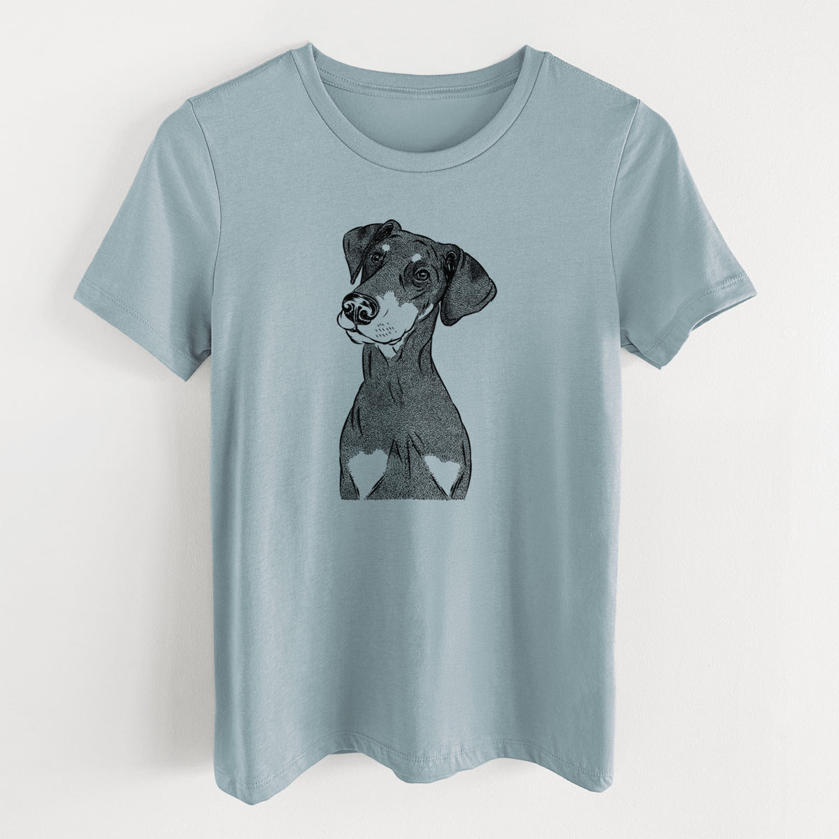 Bare Iroh the Doberman Pinscher - Women's Lightweight Relaxed Fit 100% Cotton Crewneck