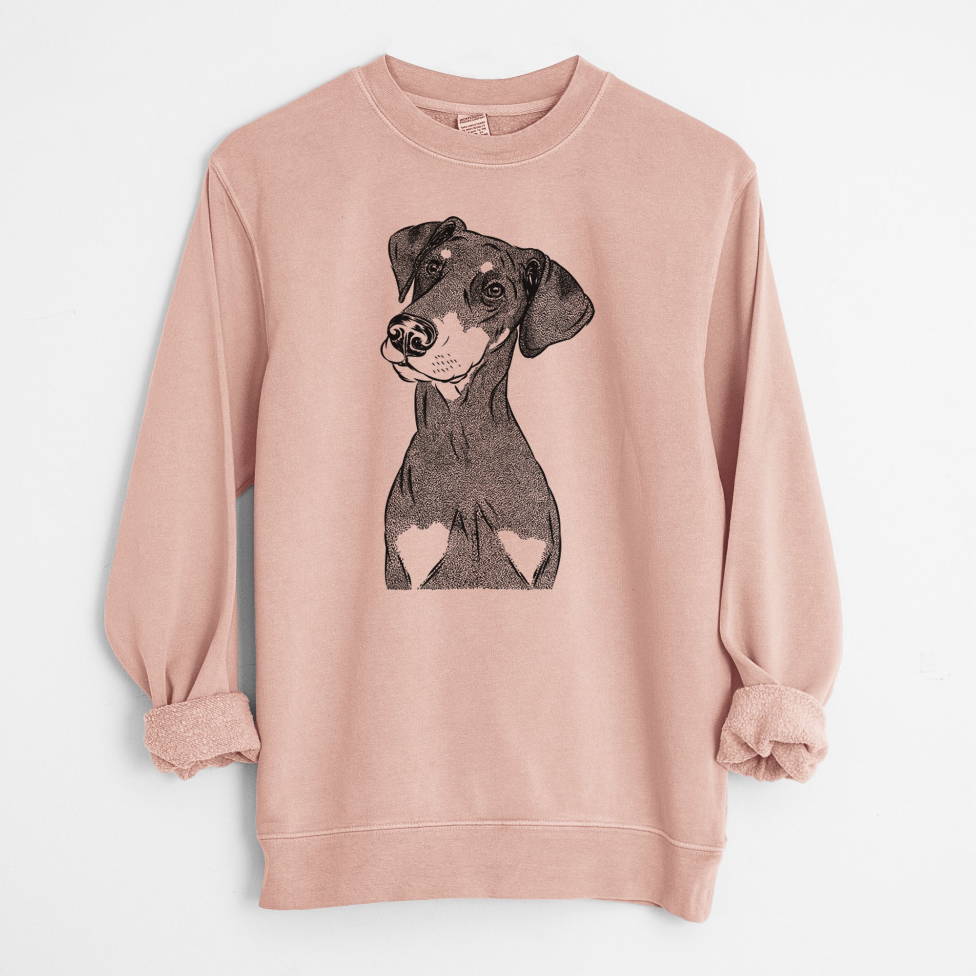 Bare Iroh the Doberman Pinscher - Unisex Pigment Dyed Crew Sweatshirt