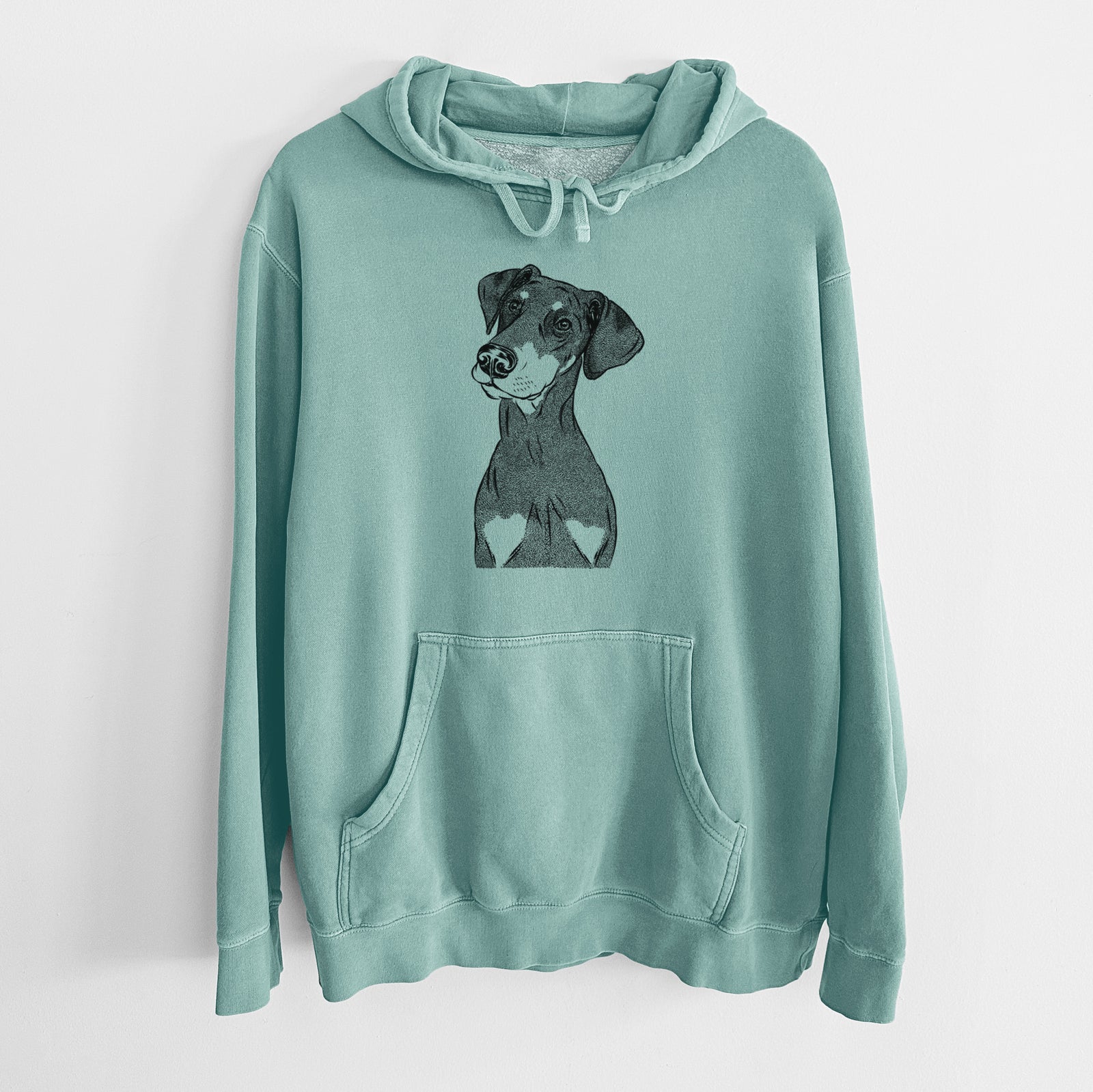Bare Iroh the Doberman Pinscher - Unisex Pigment Dyed Hoodie