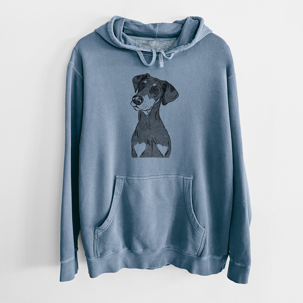 Bare Iroh the Doberman Pinscher - Unisex Pigment Dyed Hoodie